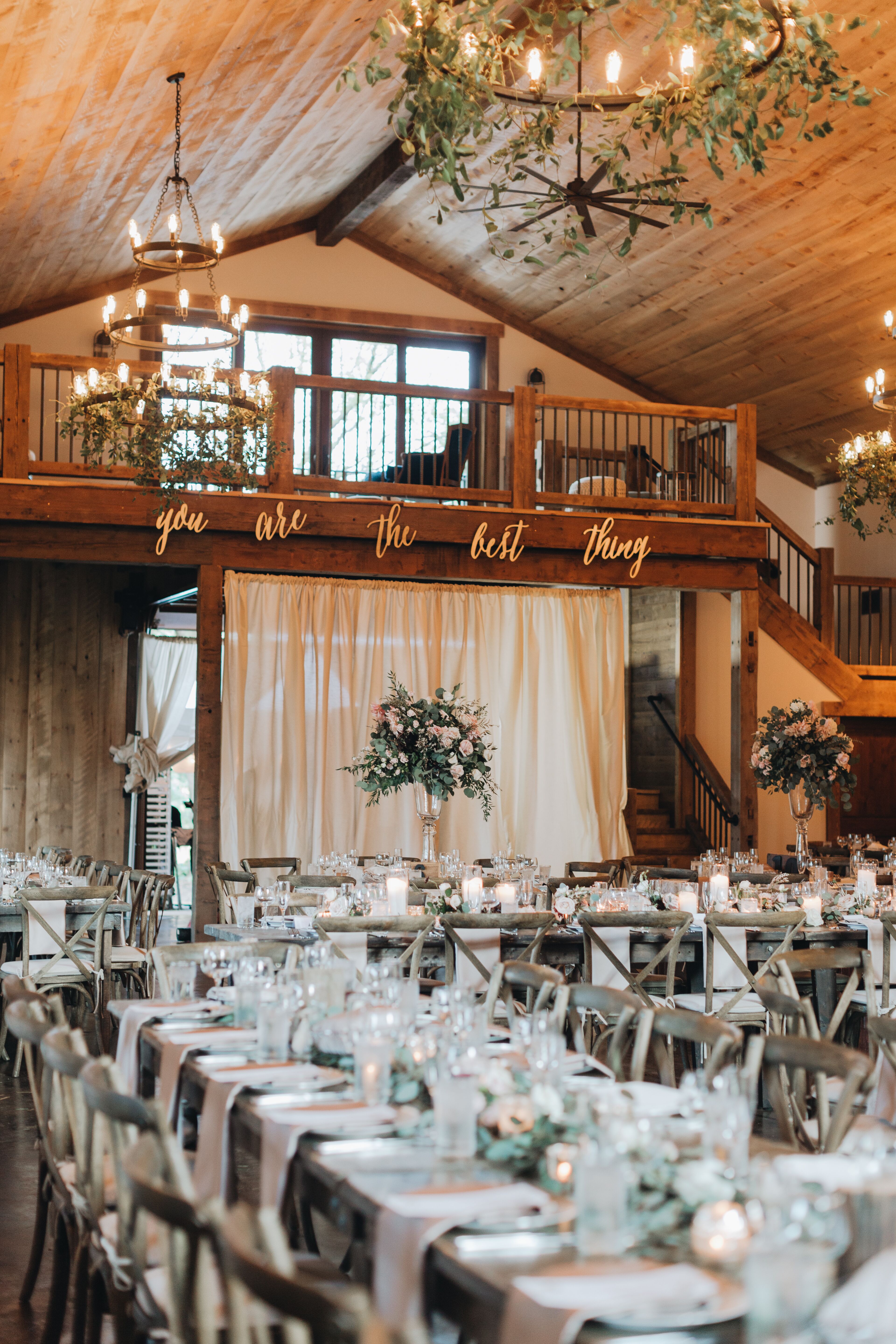 Rustic Reception at Gladden Farms in Watertown, Minnesota