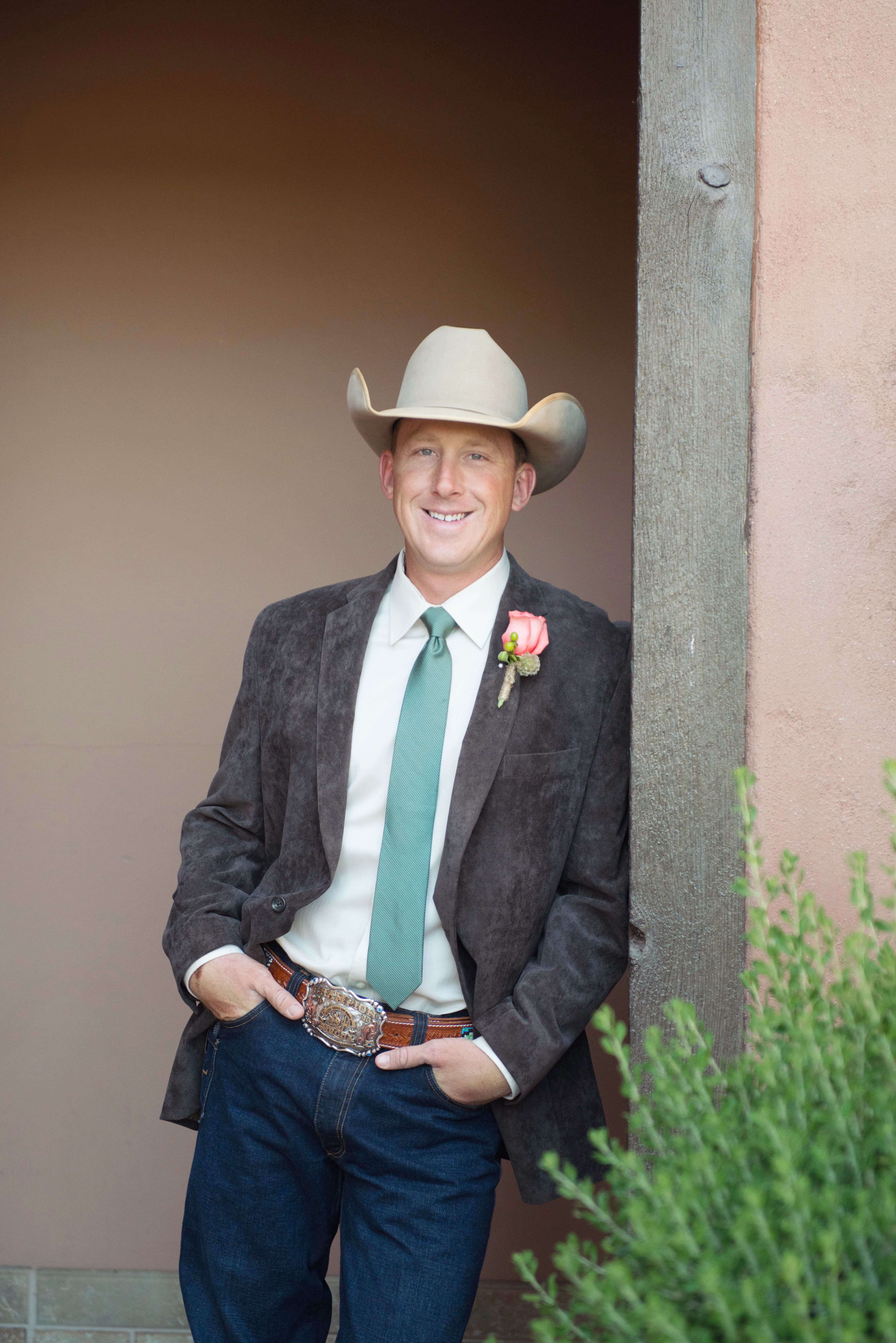 Western Cowboy Hat Jeans And Boots Arizona Groom