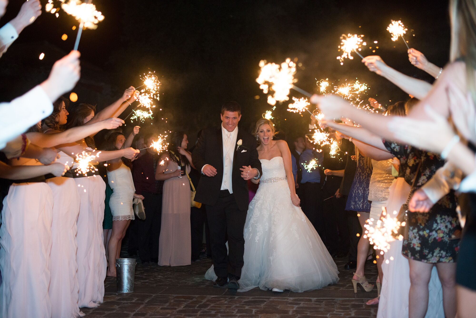 Heart Shaped Sparkler Exit In Scottsdale Arizona