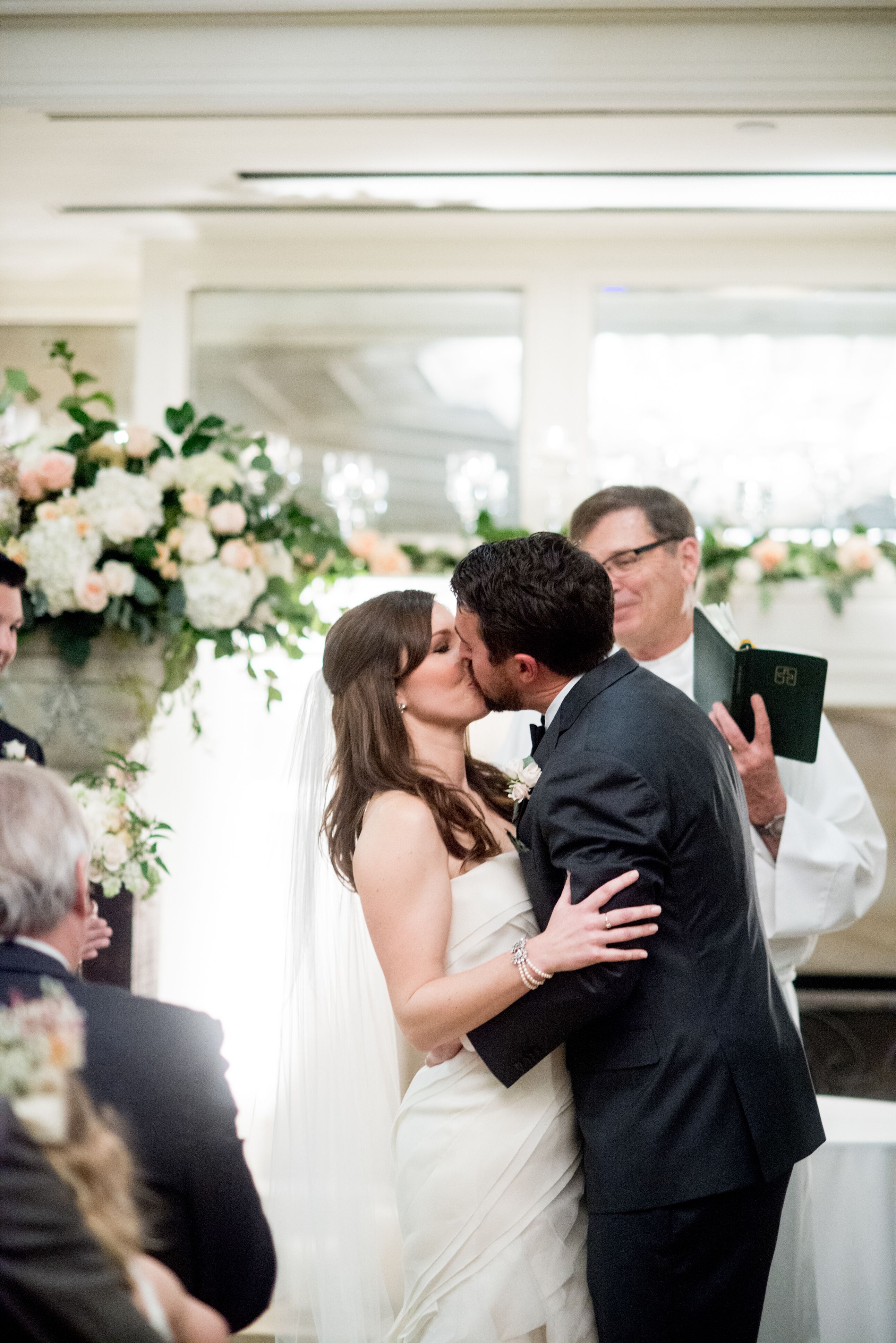 First Ceremonial Kiss as Married Couple