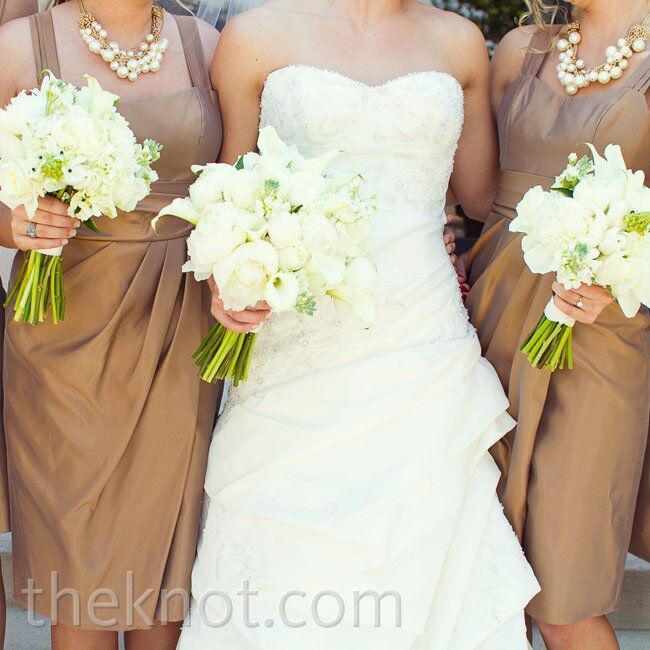 Taupe Bridesmaid Dresses