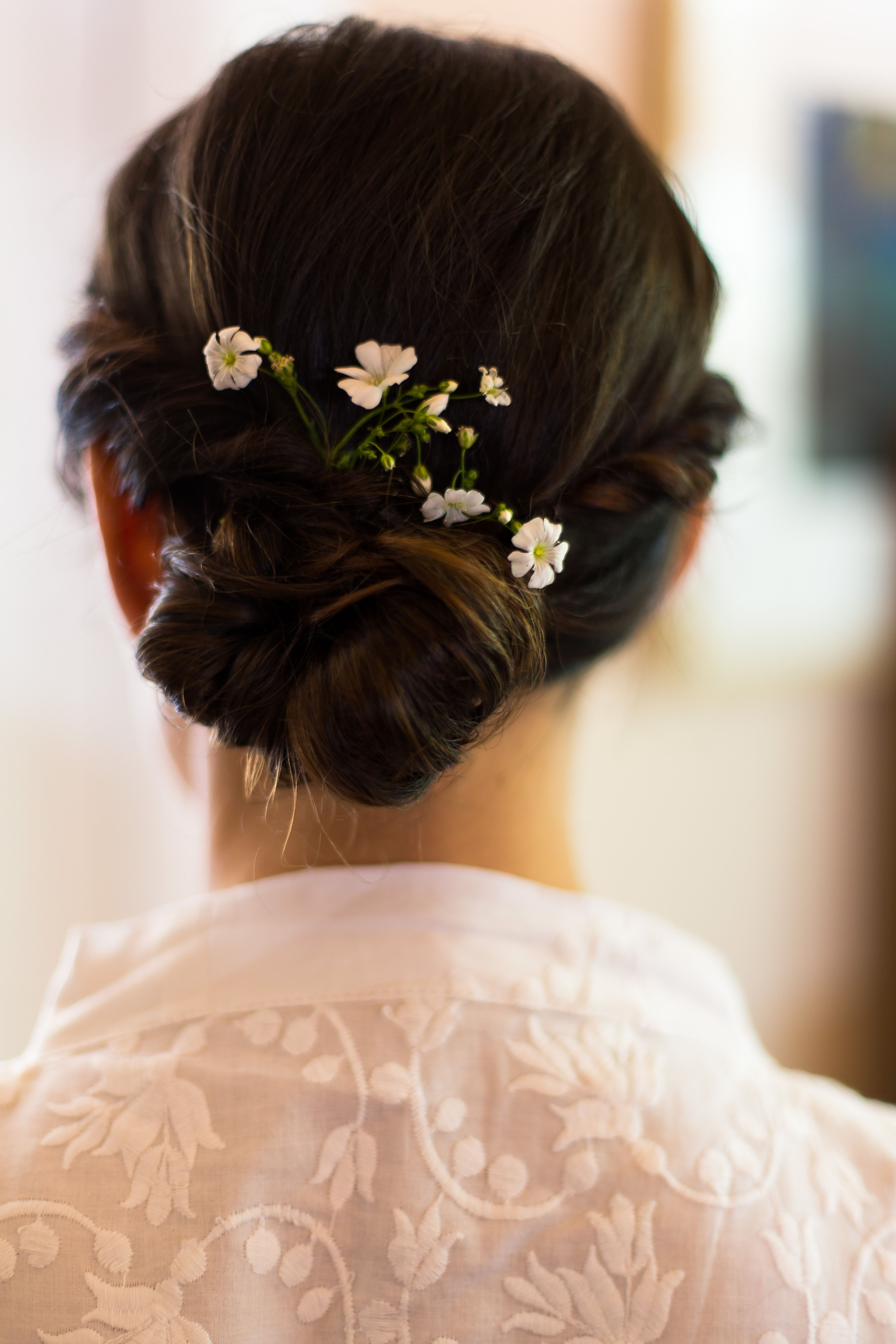 small white flowers for hair