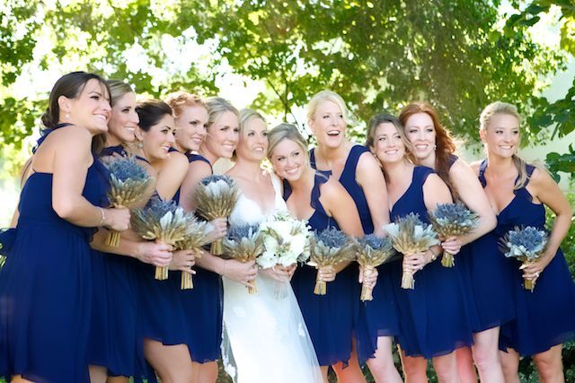 Navy Blue Bridesmaid Dresses