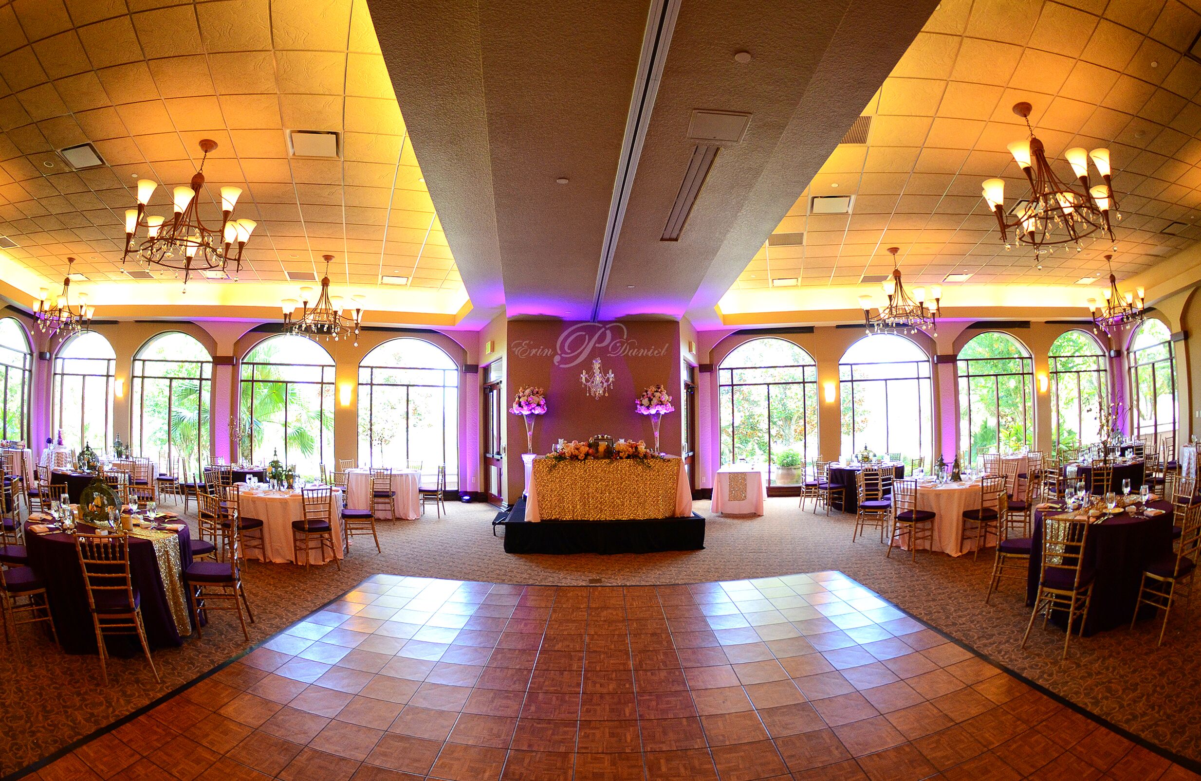 Gold and Purple Mystic Dunes Resort and Golf Club Reception