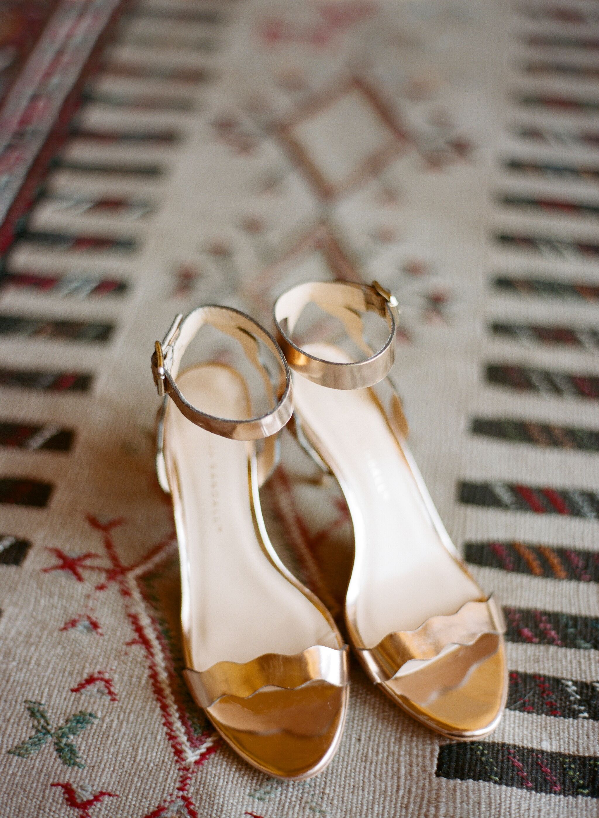 Rose Gold Loeffler Randall Kitten Heel Sandals