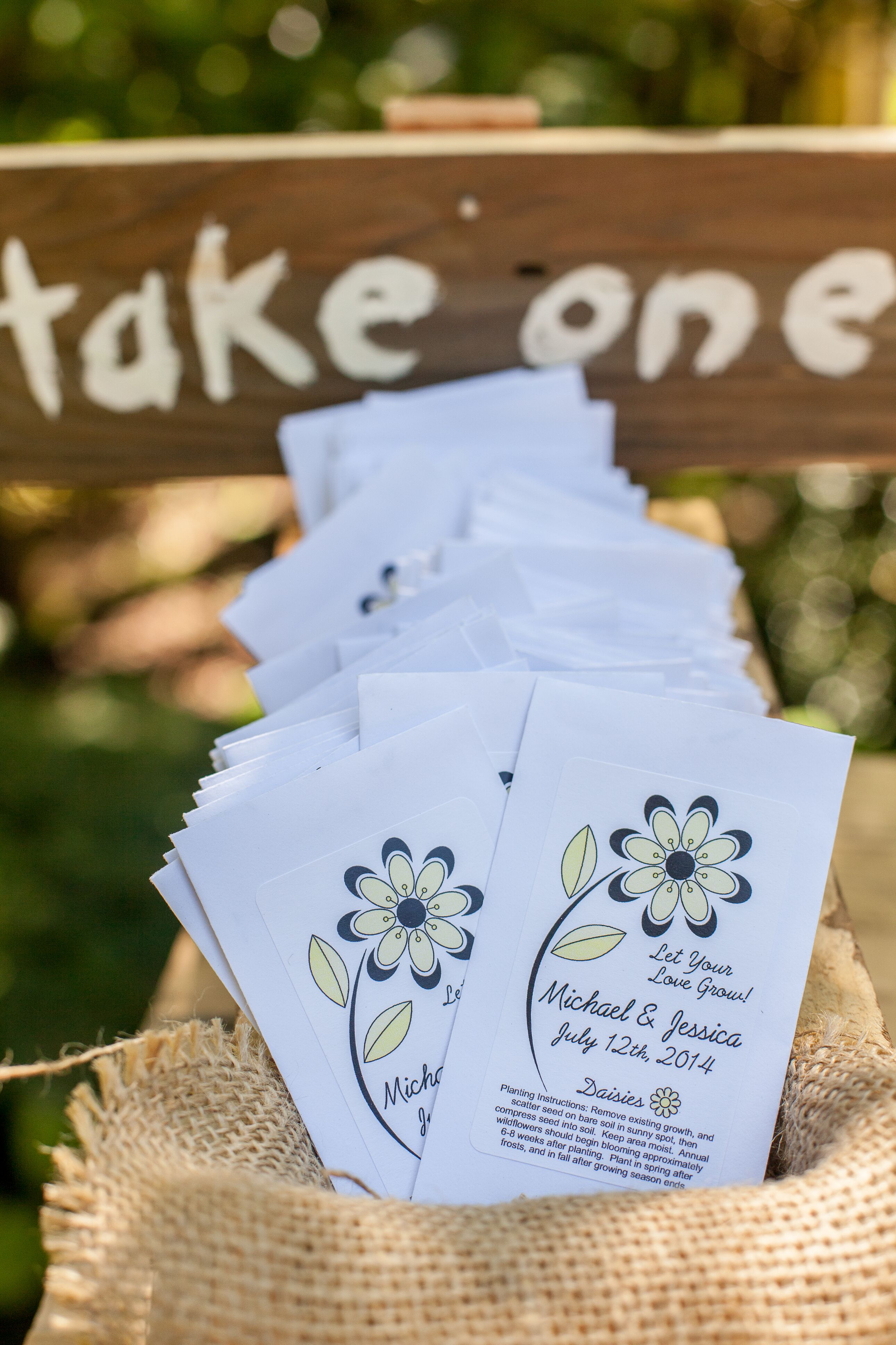White Programs with Flower Design