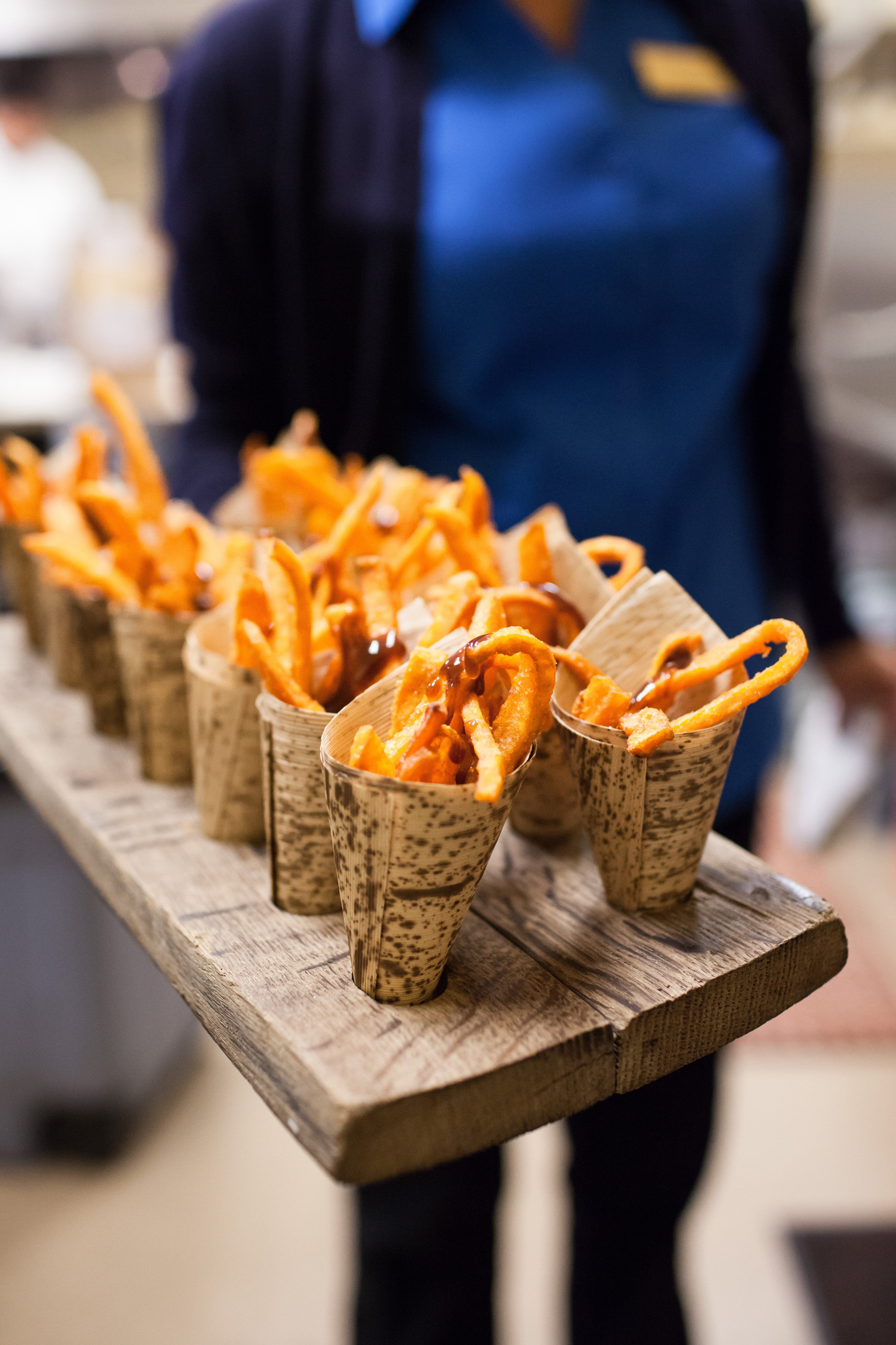 Passed French Fry Appetizers