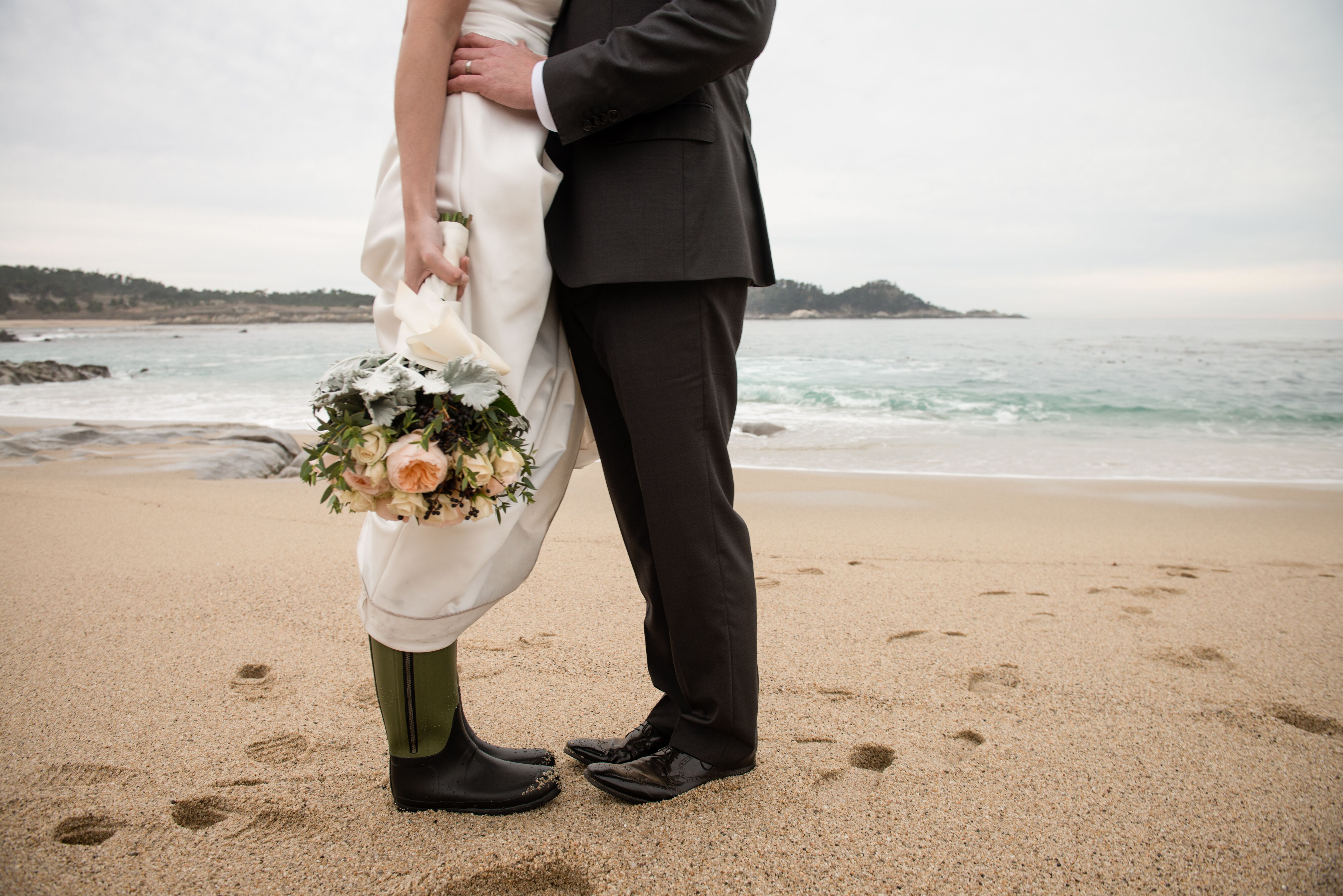 An Intimate Serene Wedding At Carmel River State Beach In Carmel By