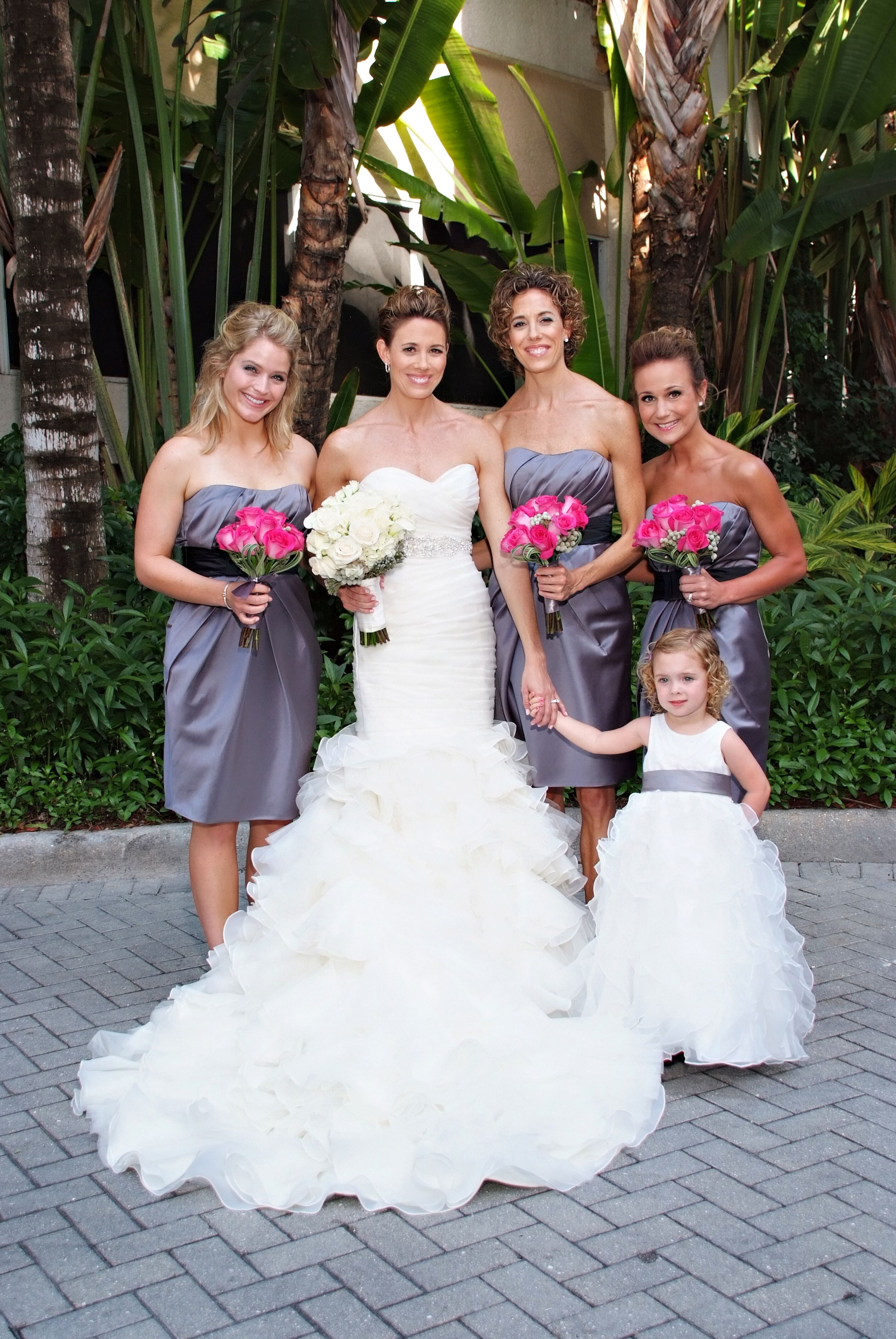 Short Grey Bridesmaid Dresses