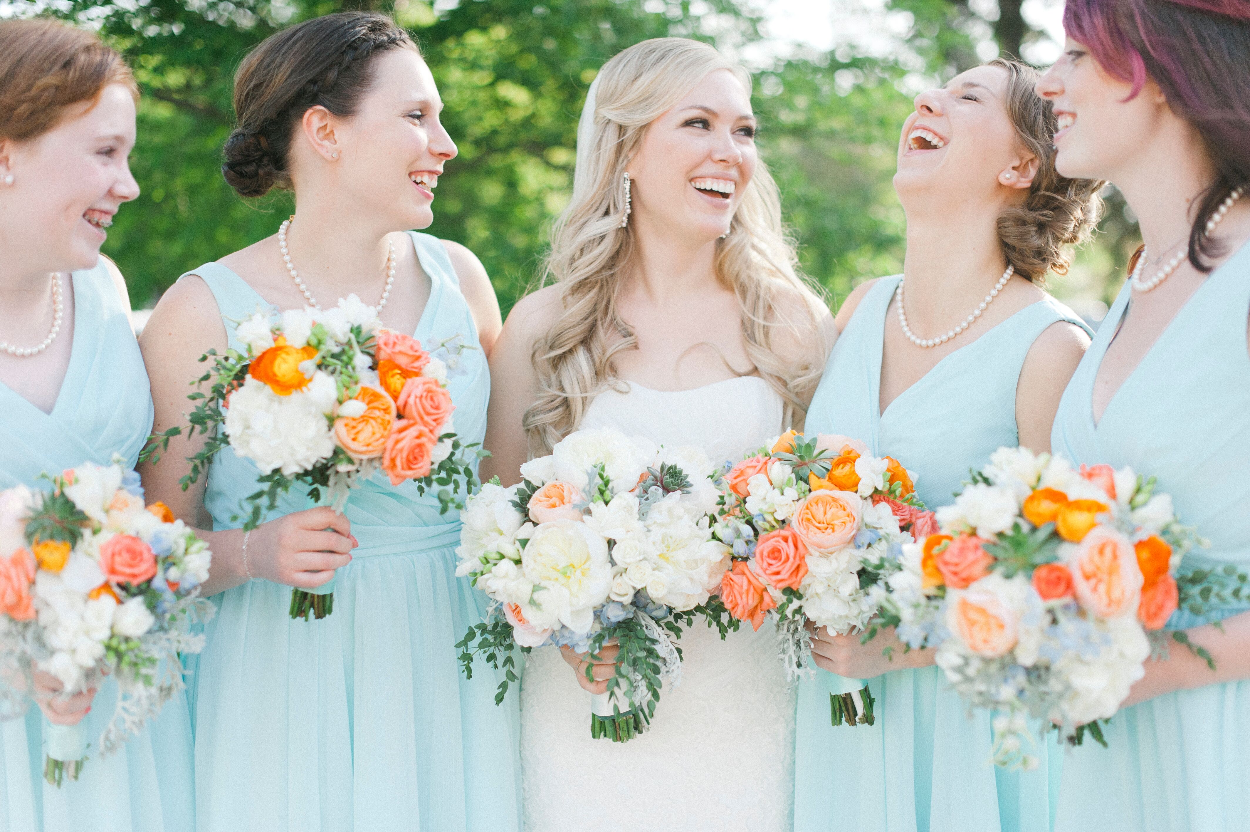 Pale Blue Kennedy Blue Bridesmaid Dresses