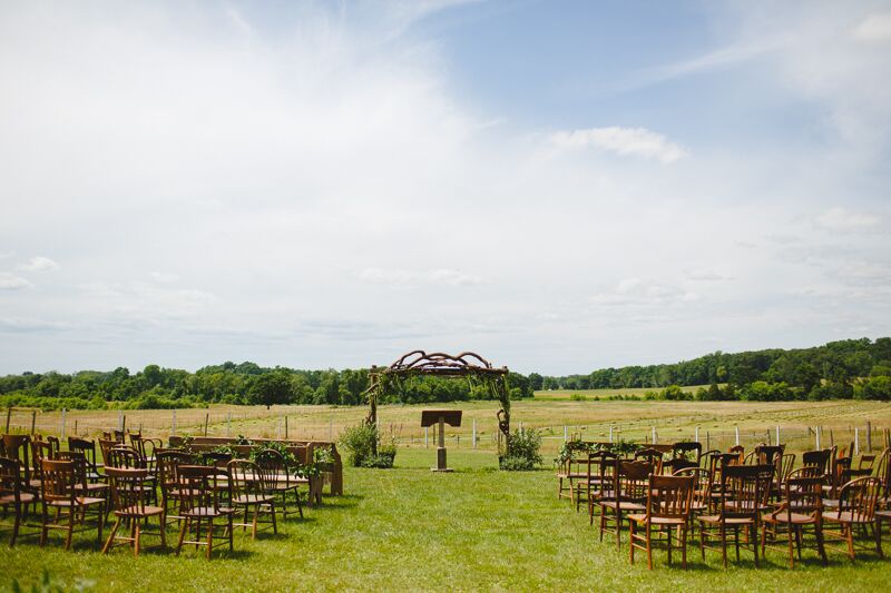 Johnson's Locust Hall Farm Outdoor Ceremony