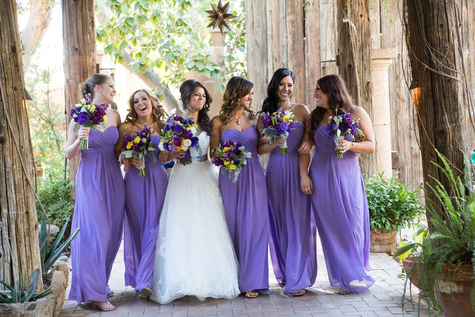 Lavender and purple outlet bridesmaid dresses