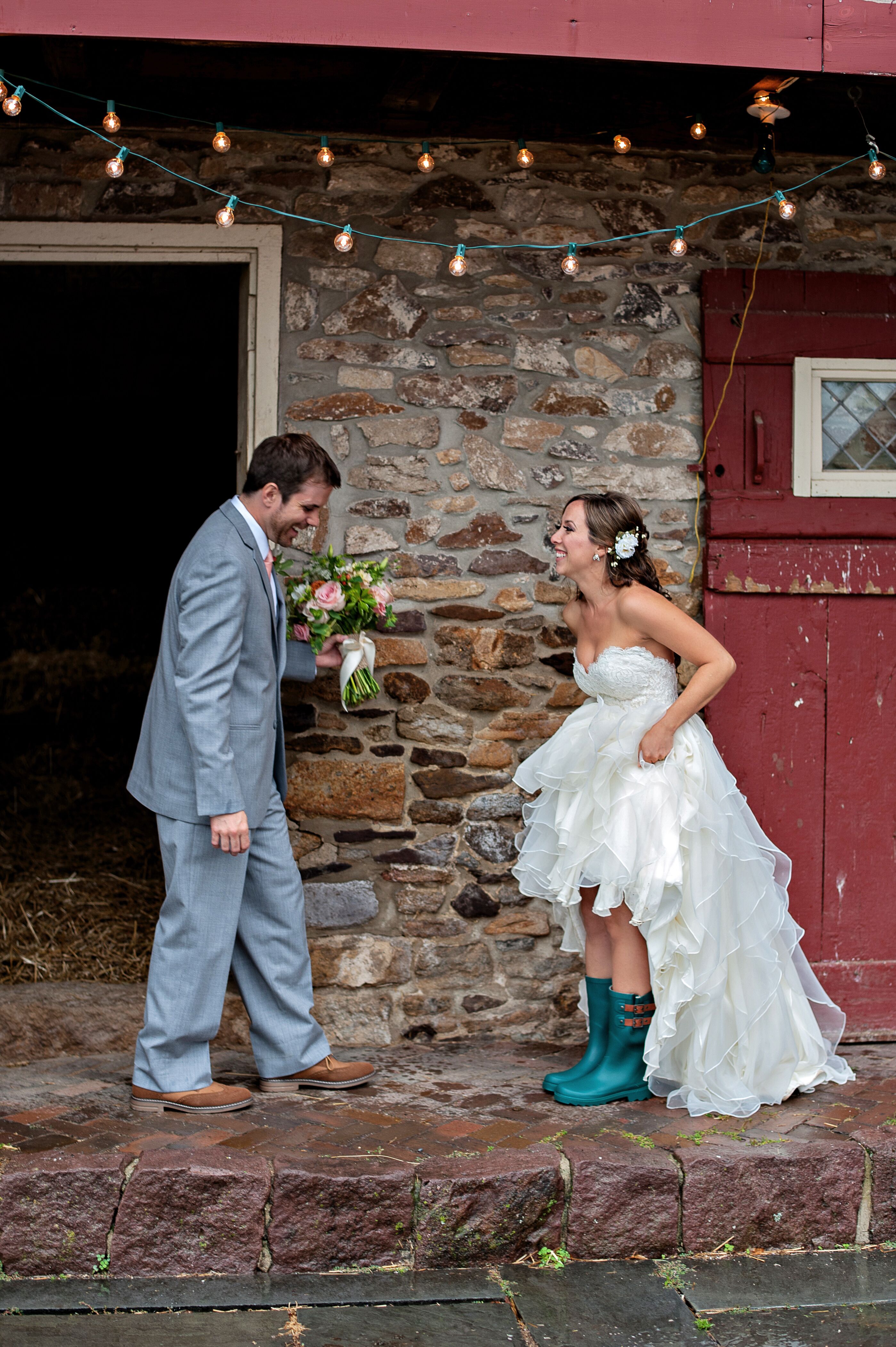 Wedding shop welly boots