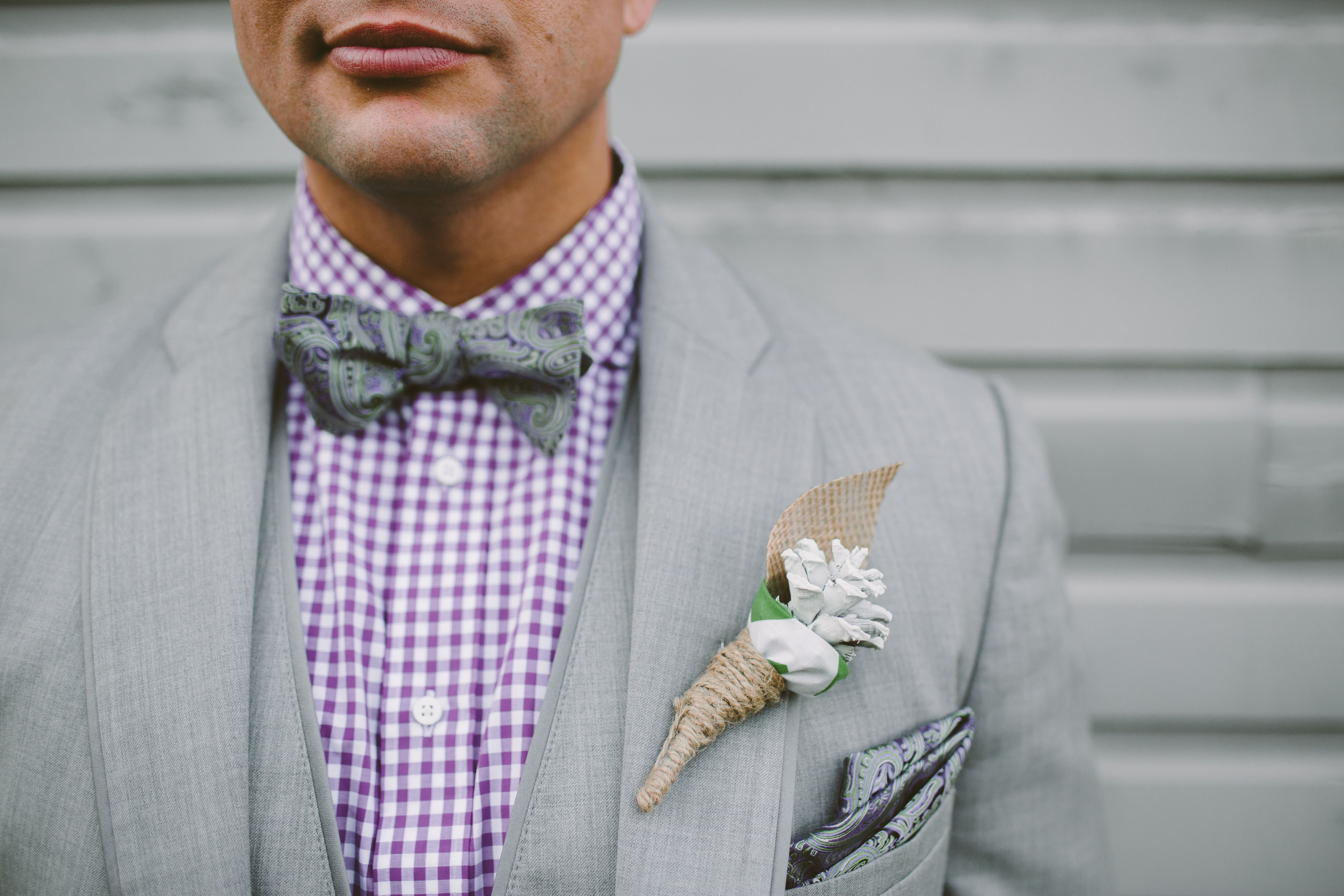 Purple Gingham Indochino Shirt