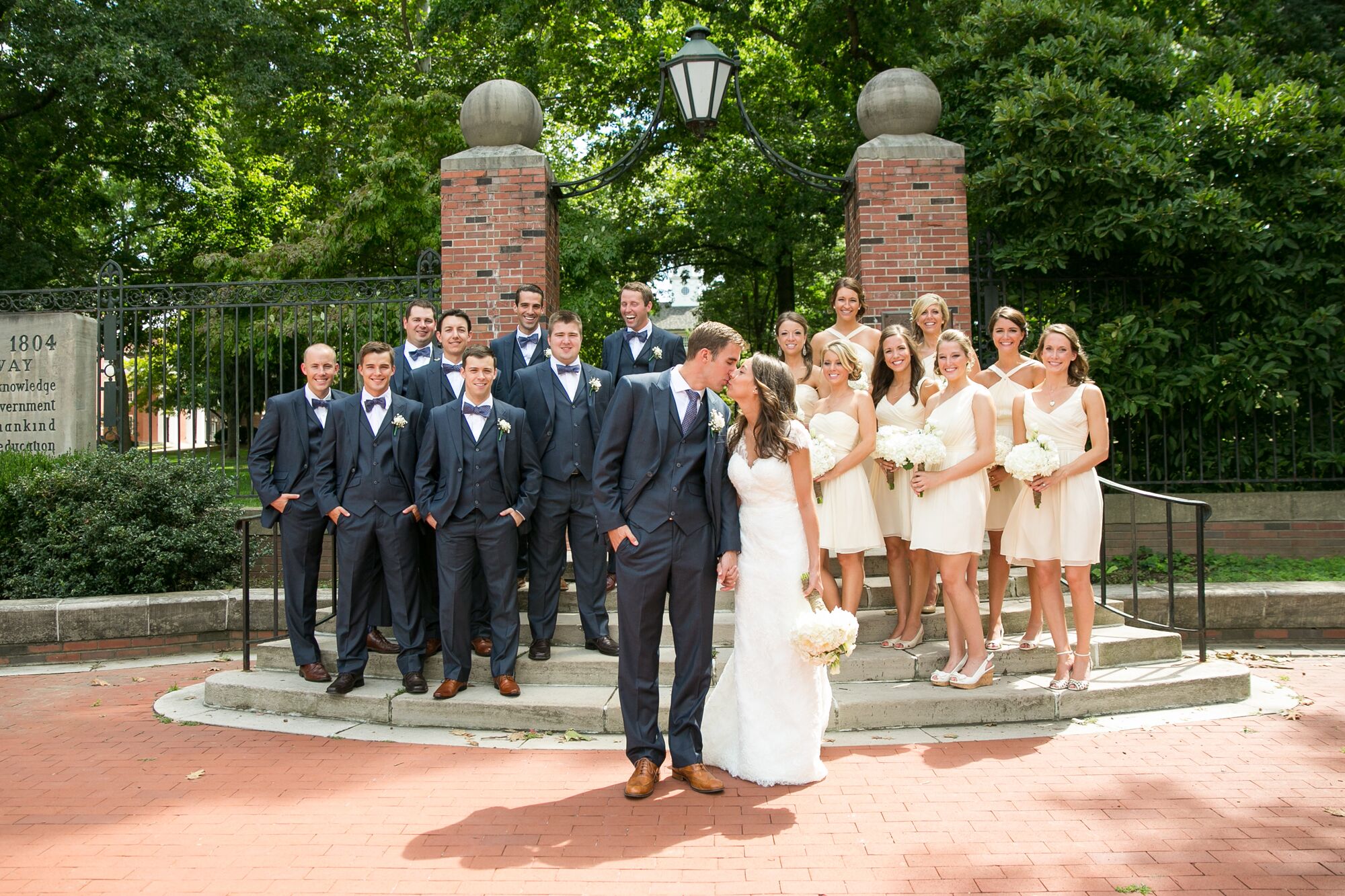 Ivory and navy clearance dress