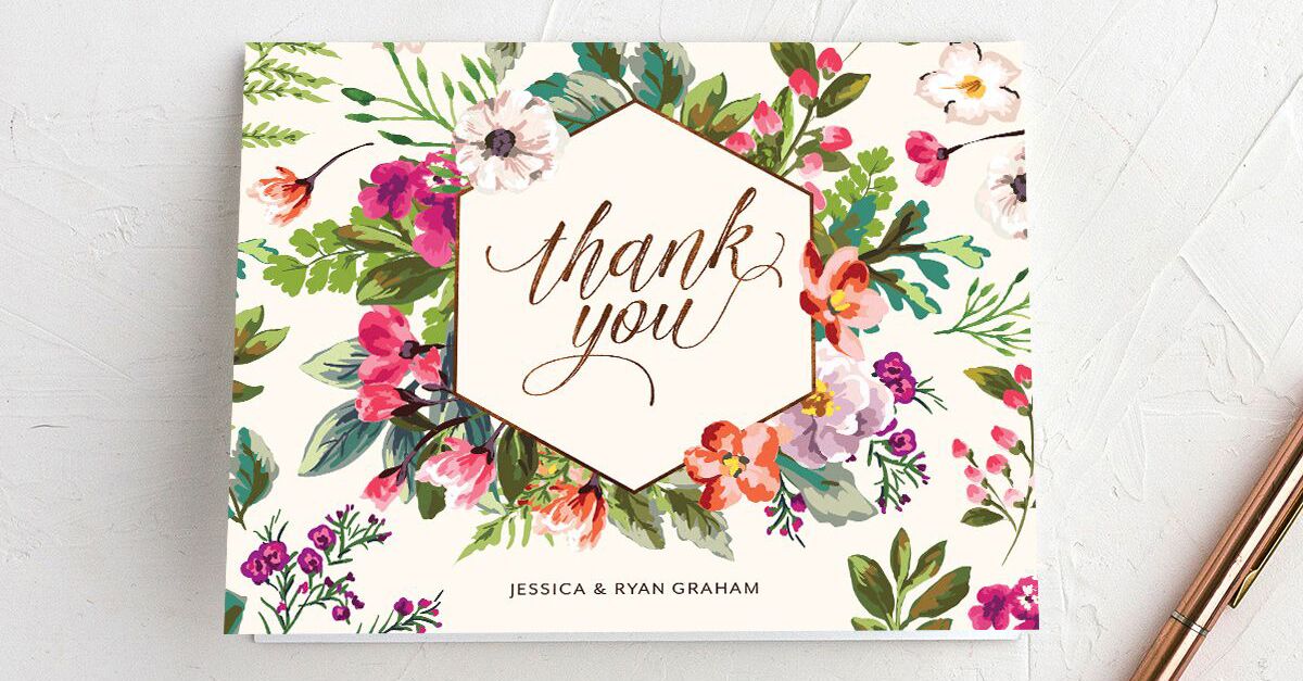 22 Bridal Shower Thank-You Cards For Every Type of Bride