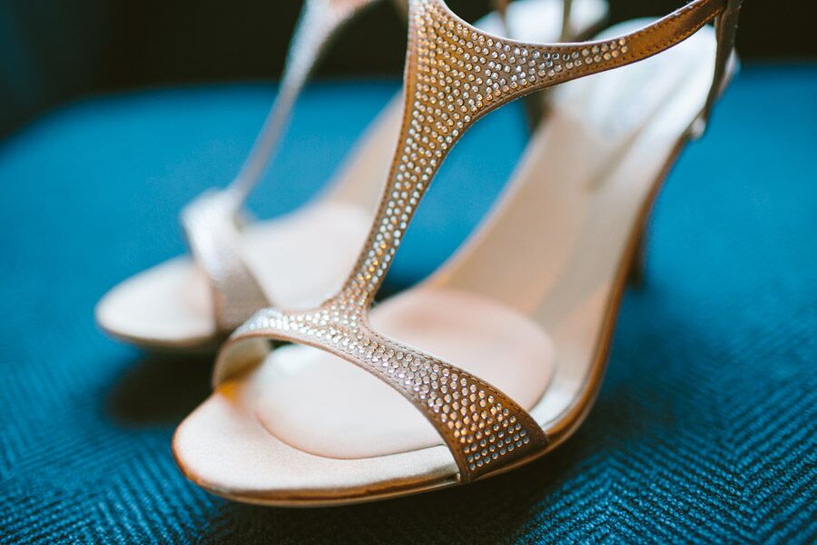 91 Sports Crystal embellished bridal shoes for All Gendre