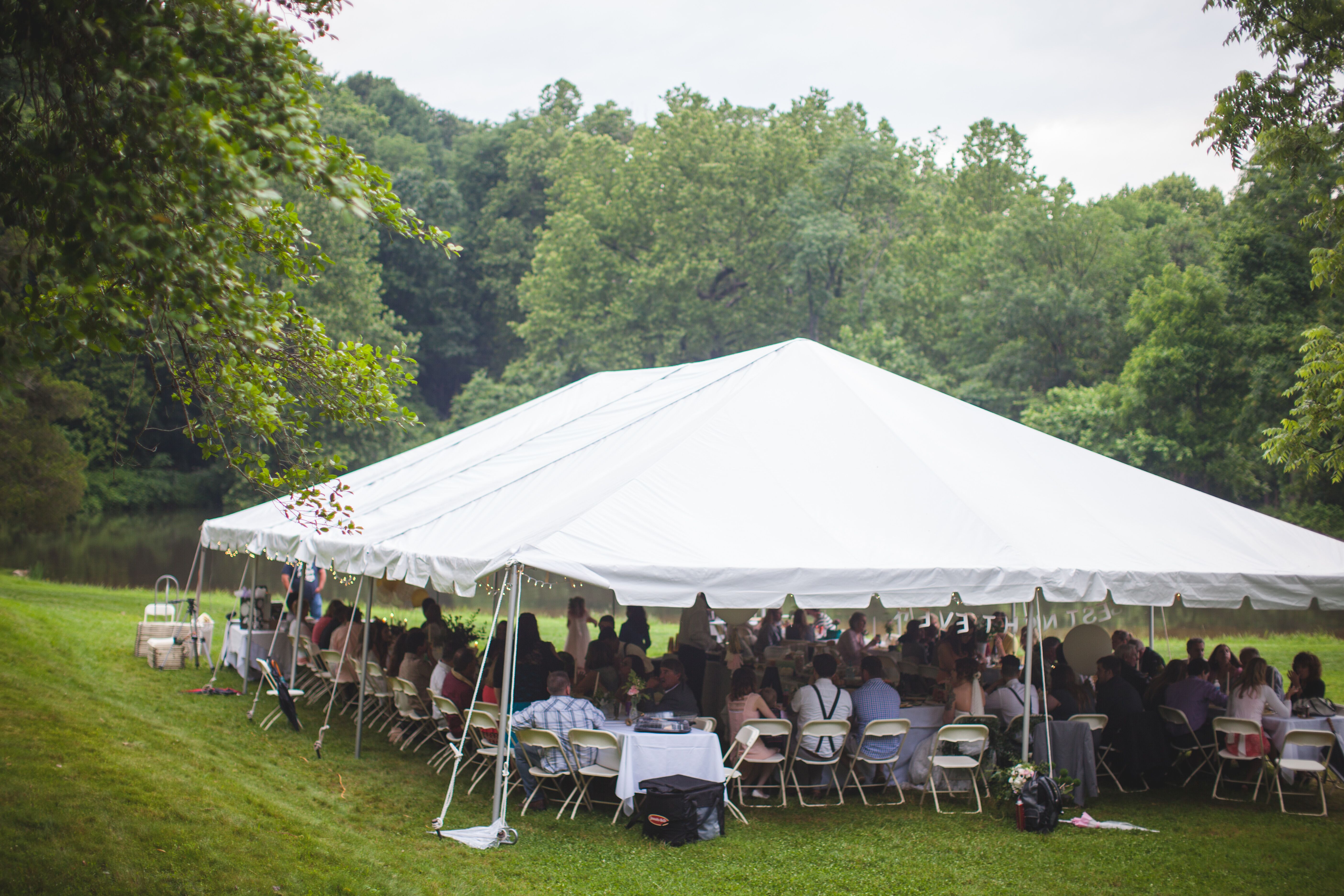 A Tented Reception at Enchanted Hills in Springfield