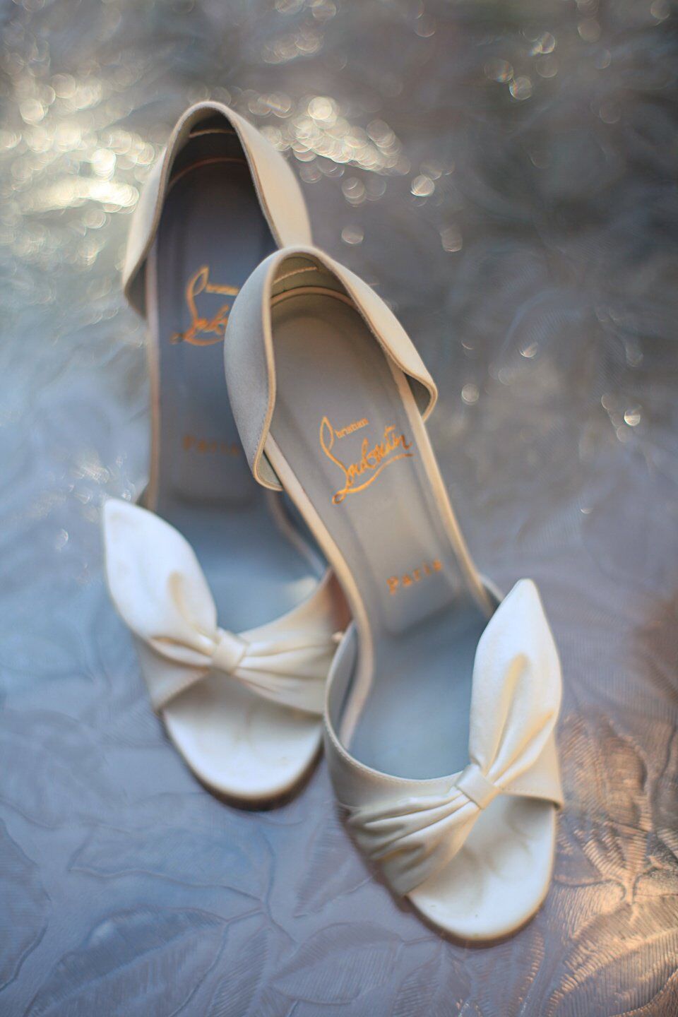 White Christian Louboutin Shoes