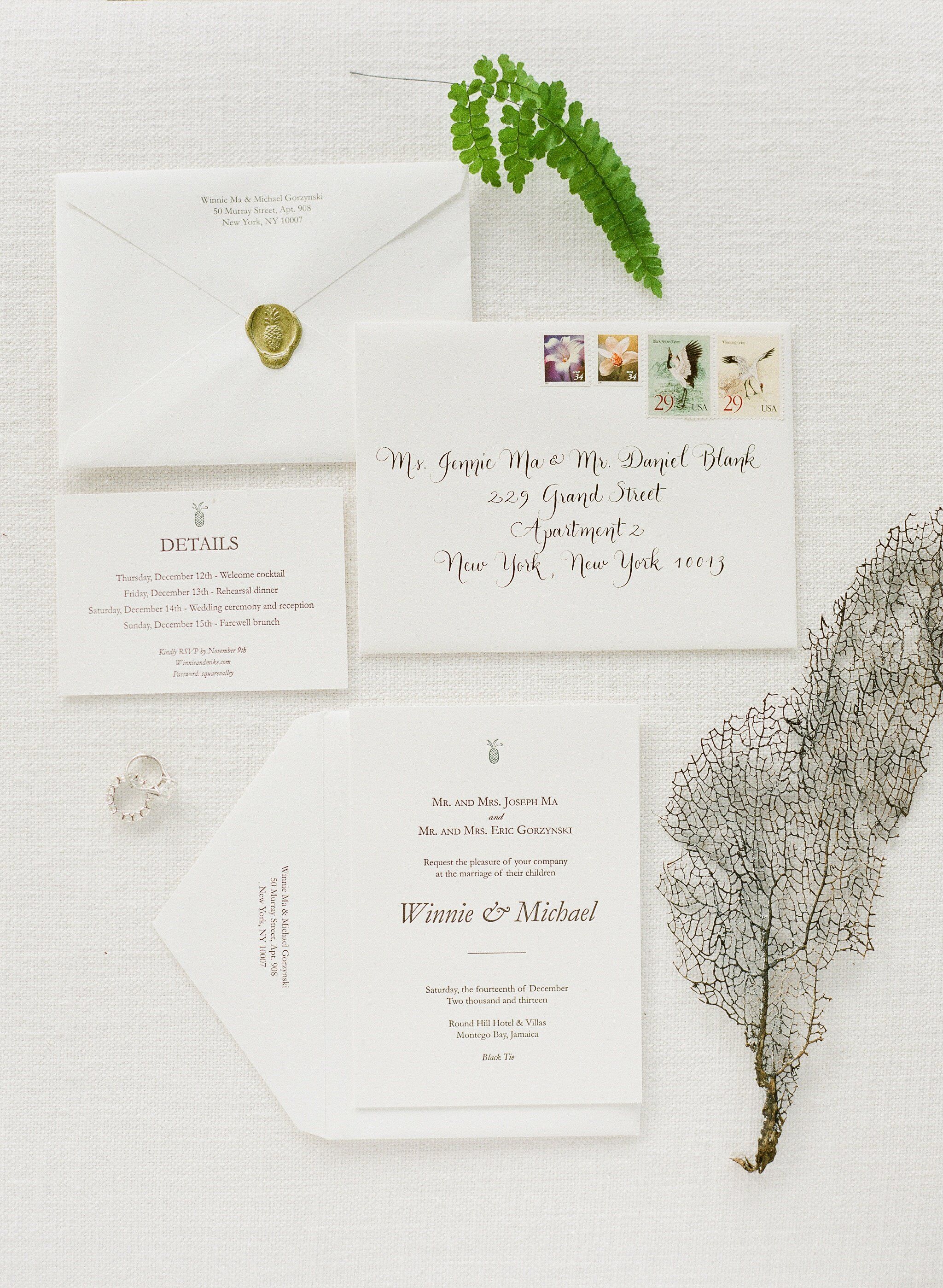 Classic Ivory Invitations