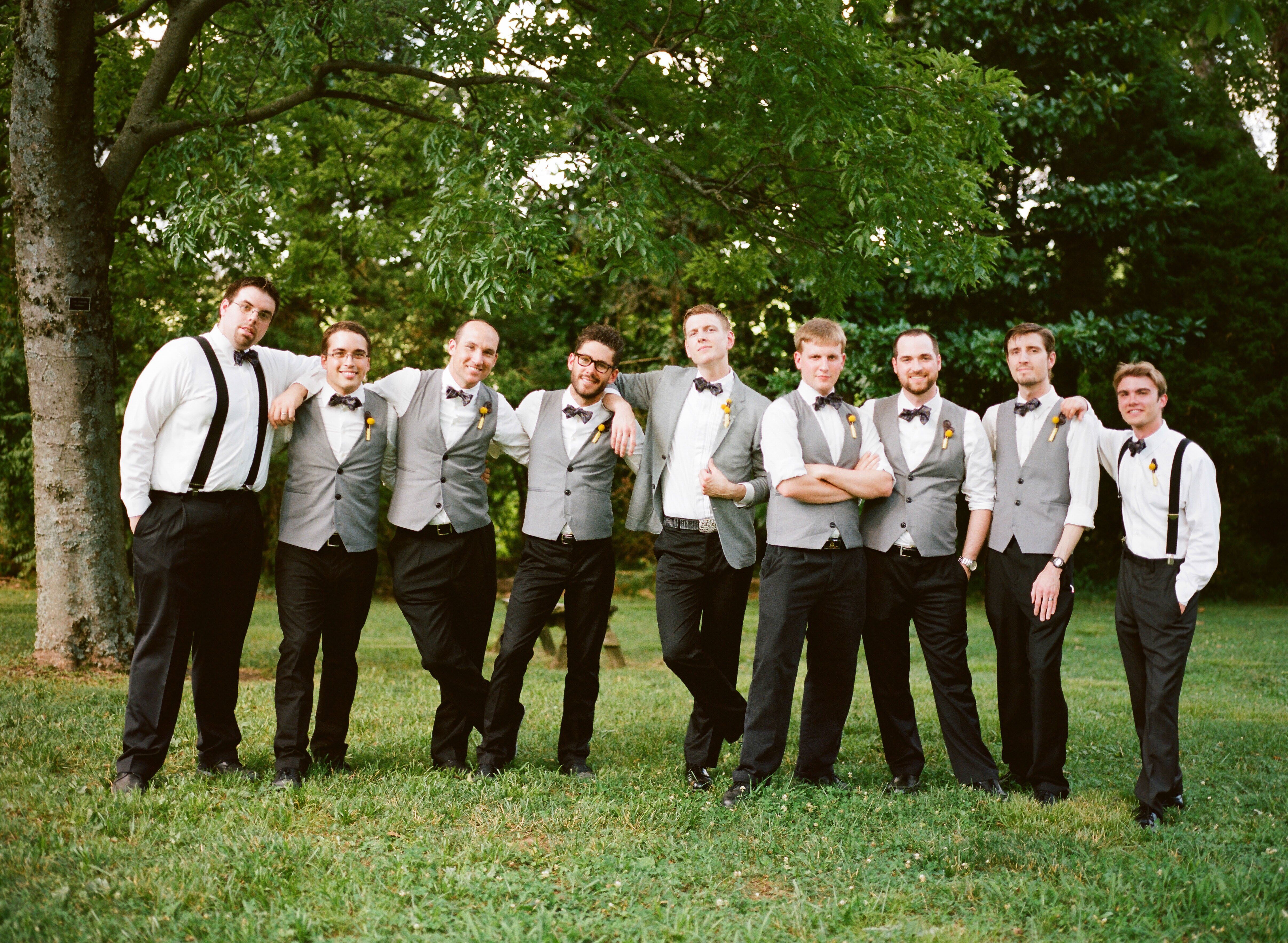 Gray Groomsmen Vests