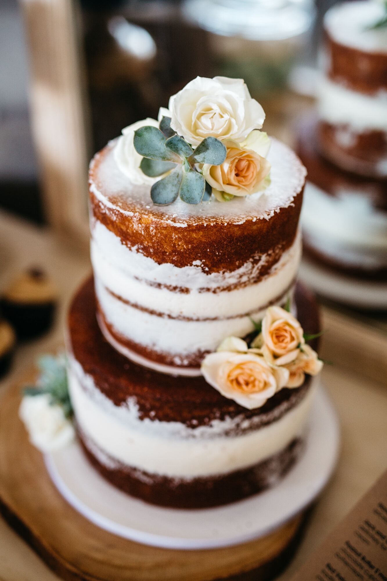 Naked Cake With Fresh Flowers