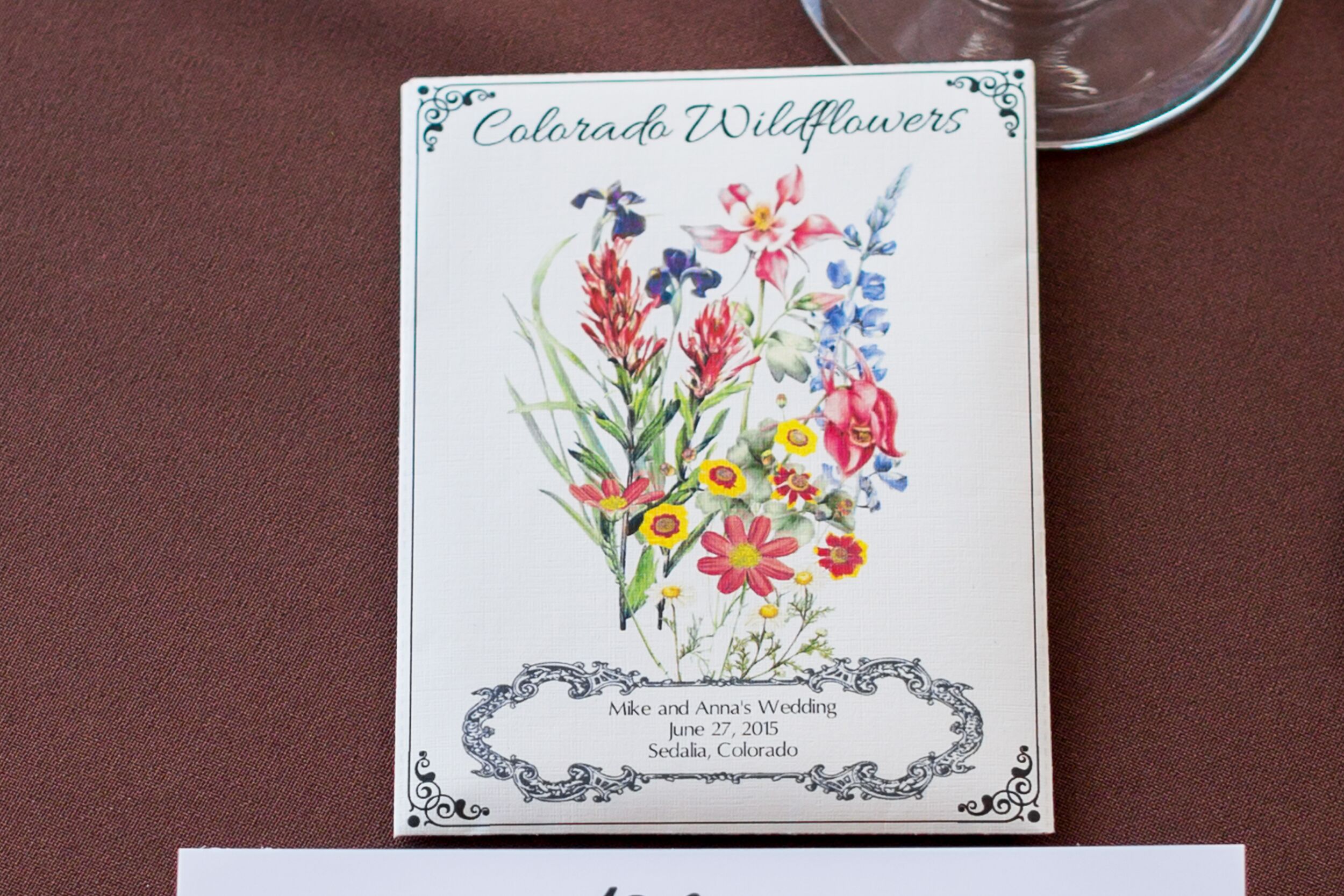 Diy Colorado Wildflower Seed Packet Wedding Favors