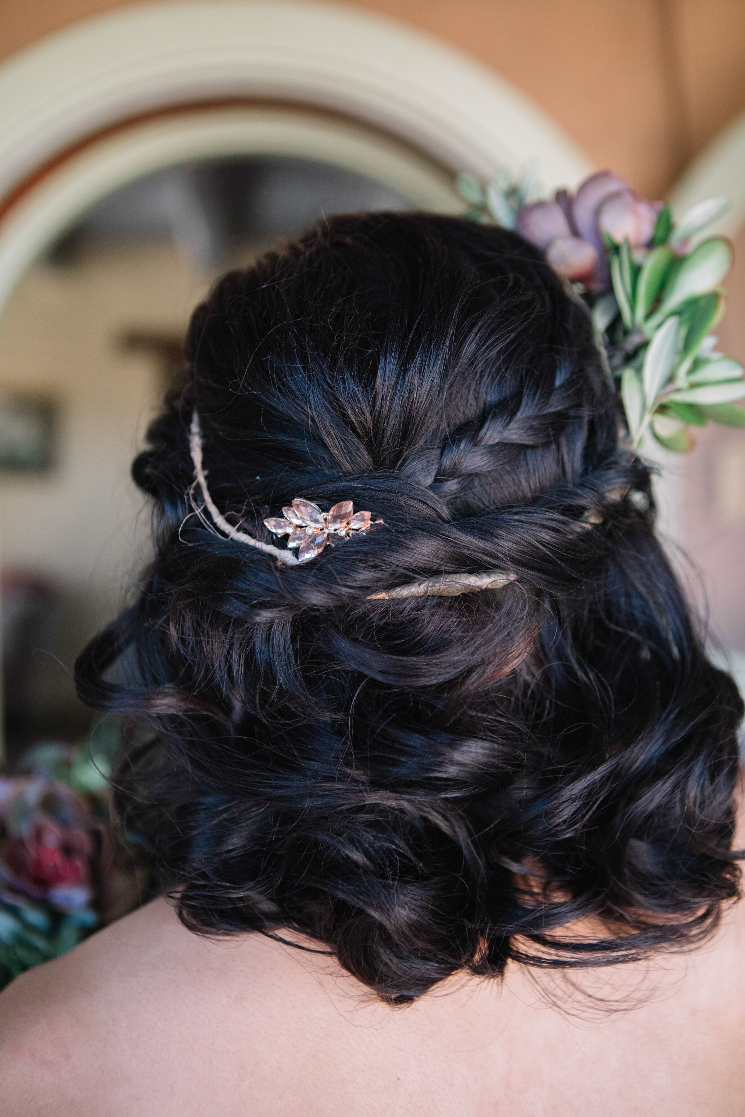 Romantic Half-Up Hairstyle with Clip