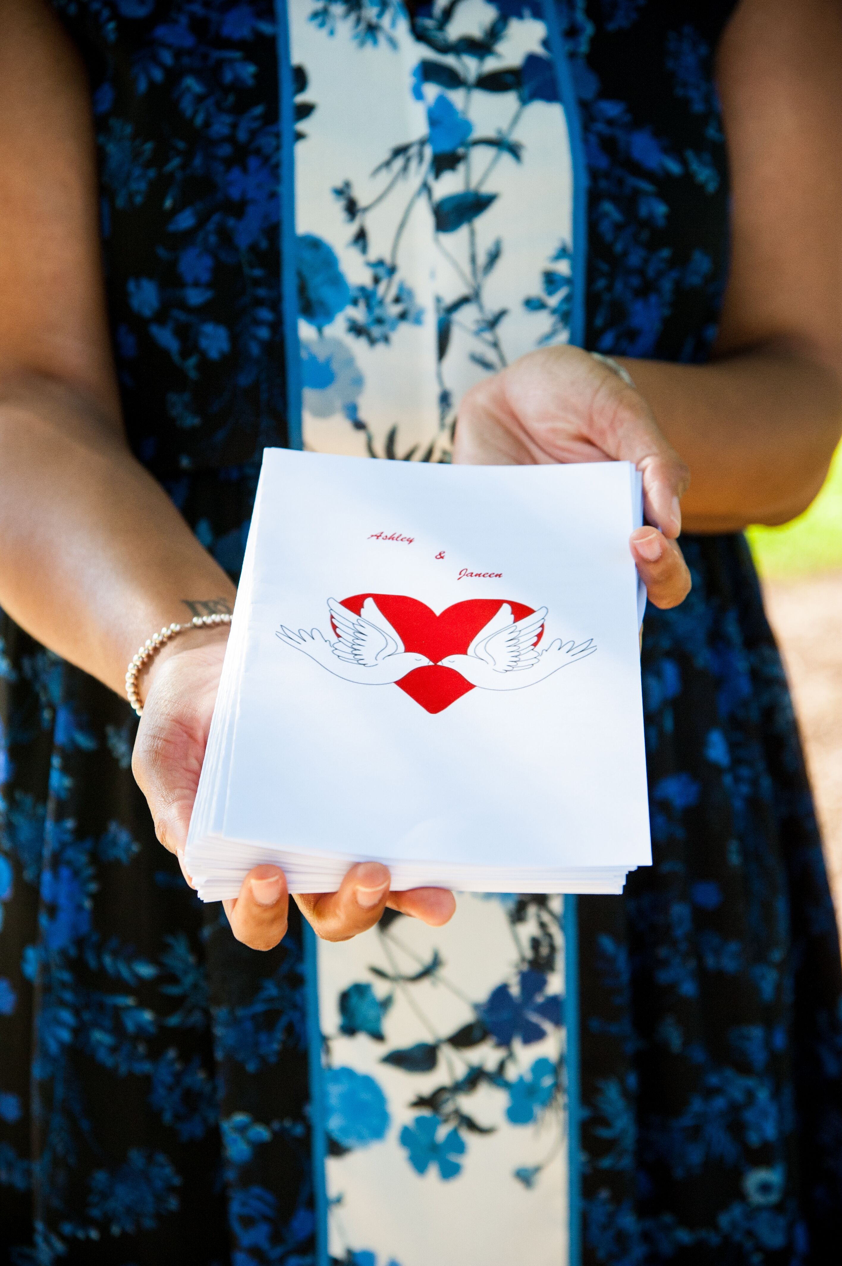 Personalized Dove Ceremony Programs