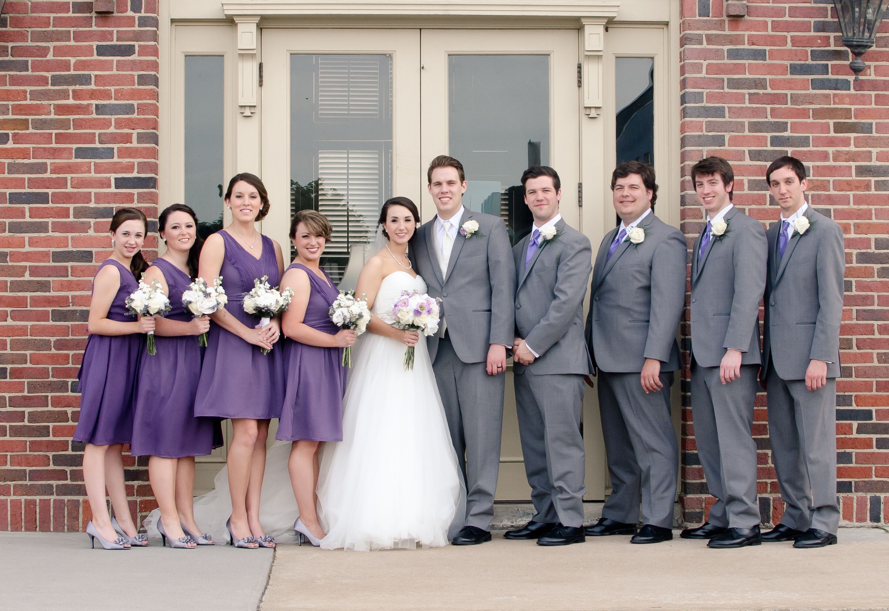 Gray suits outlet for wedding party