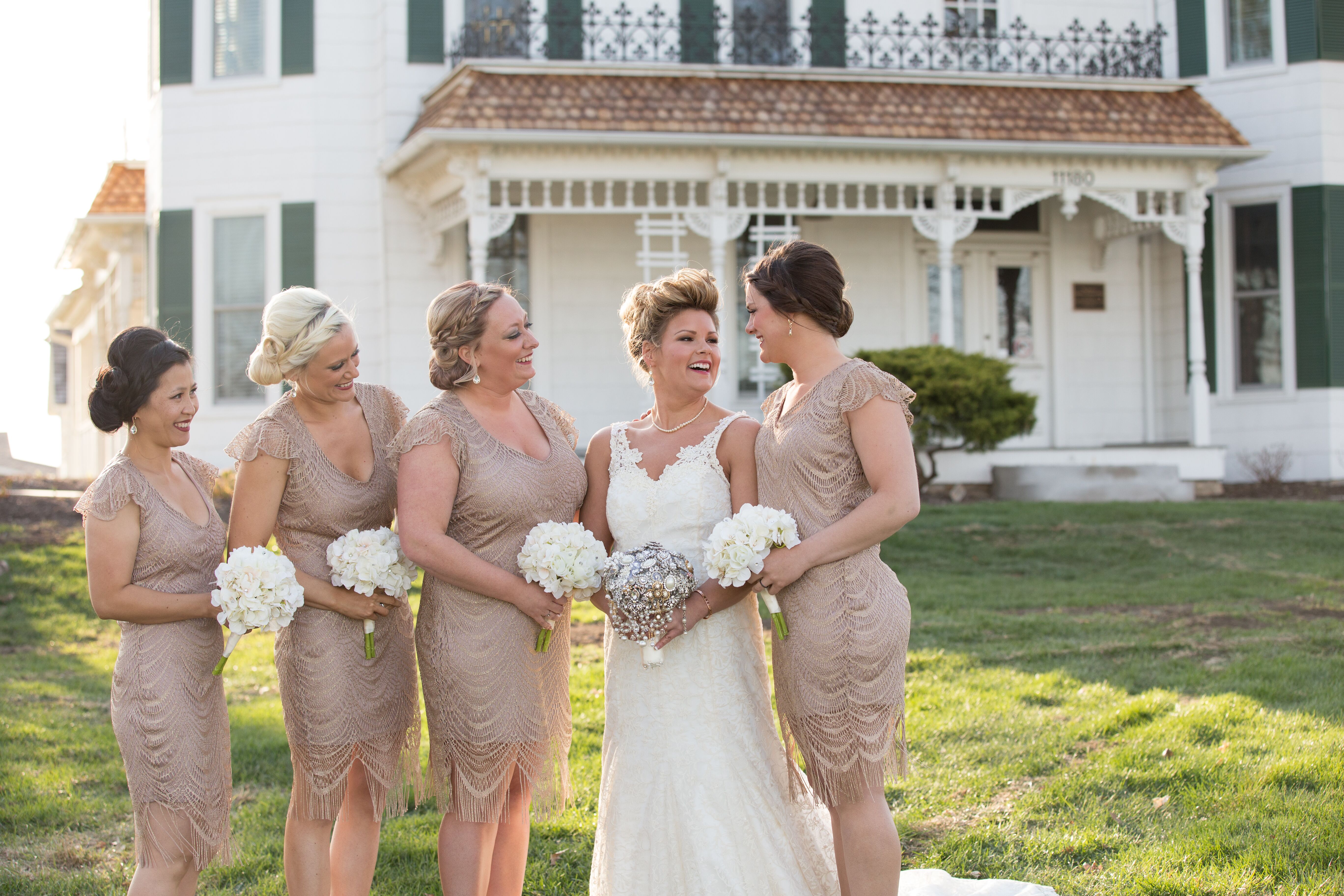 Flapper Style Bridesmaid Dresses