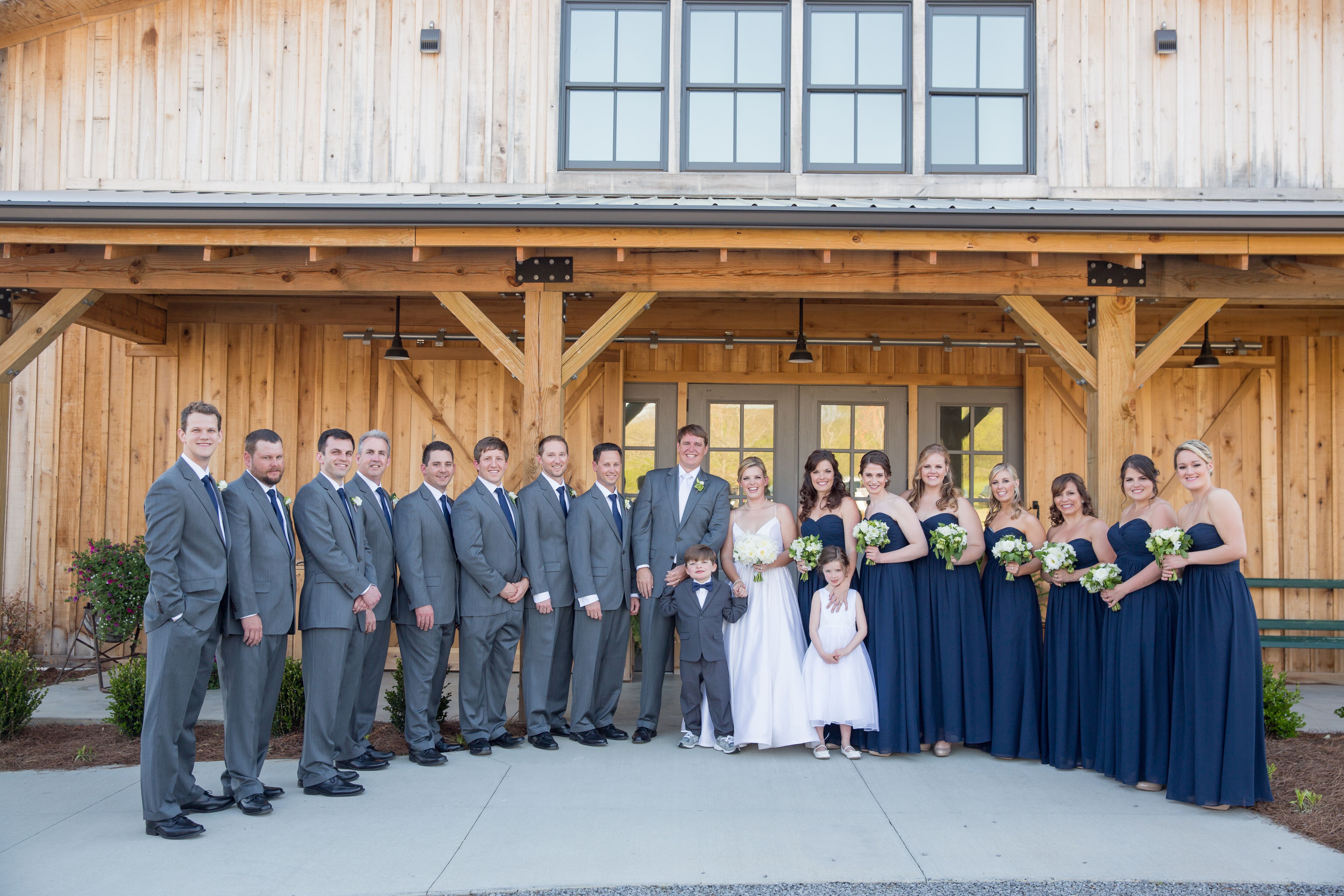 Navy blue and outlet grey wedding