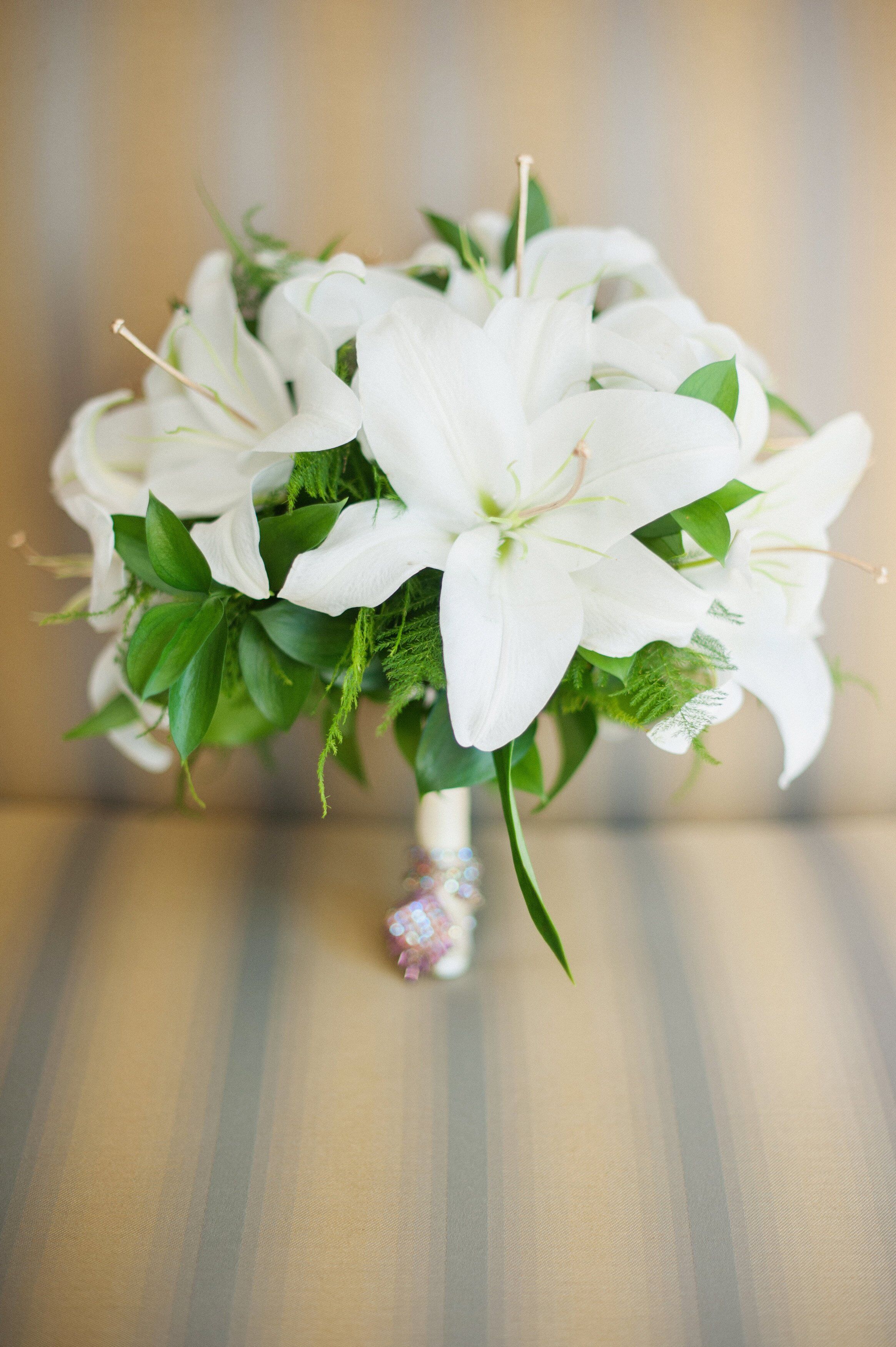 White Lily Flower Bouquet