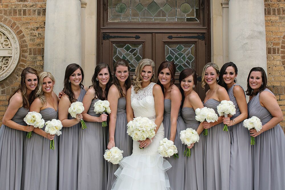 Heather grey bridesmaid clearance dresses