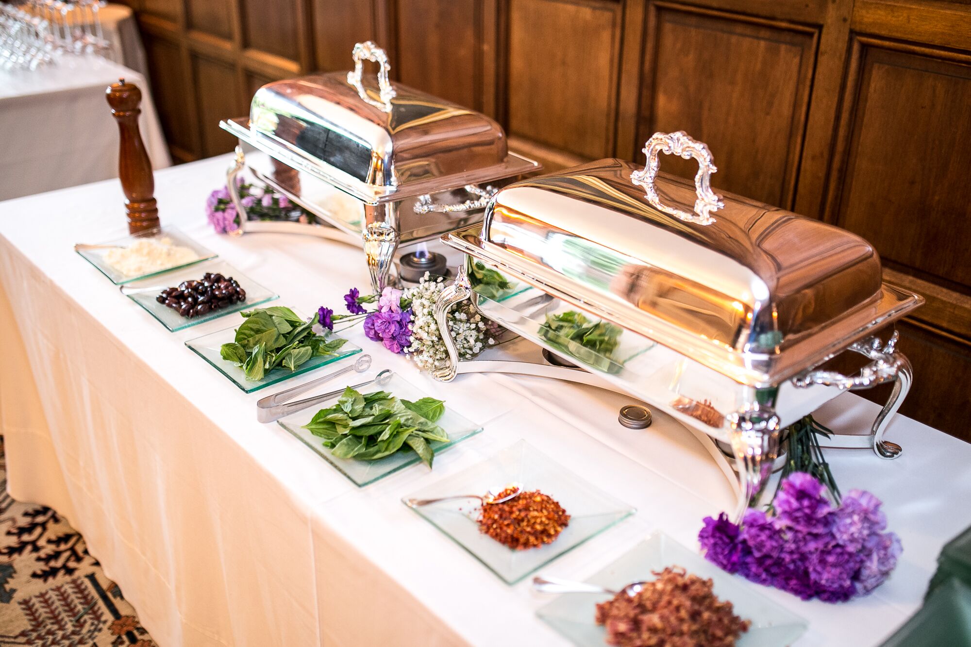 Elegant and Colorful Buffet Table