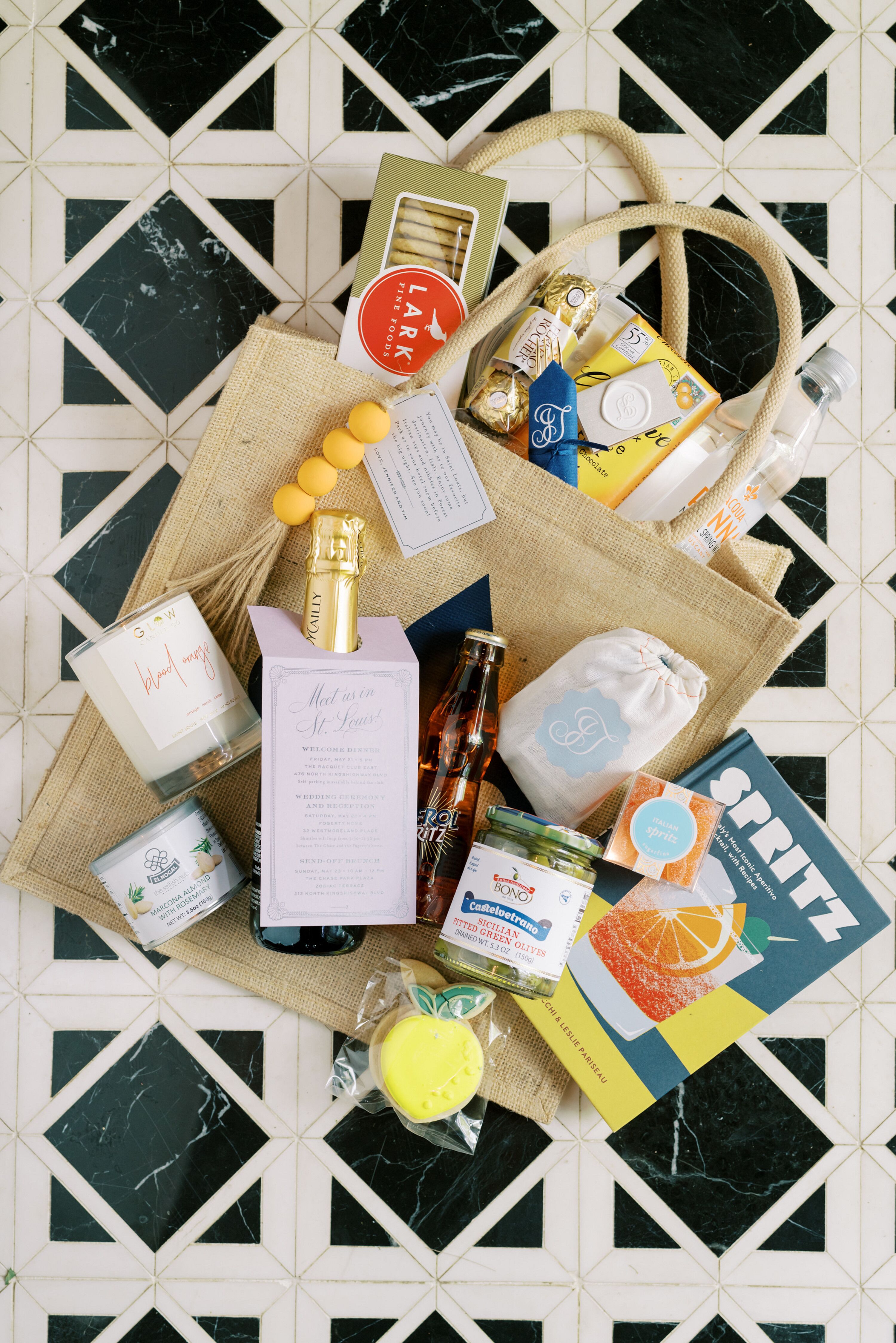 Wedding Welcome Bag With Snacks