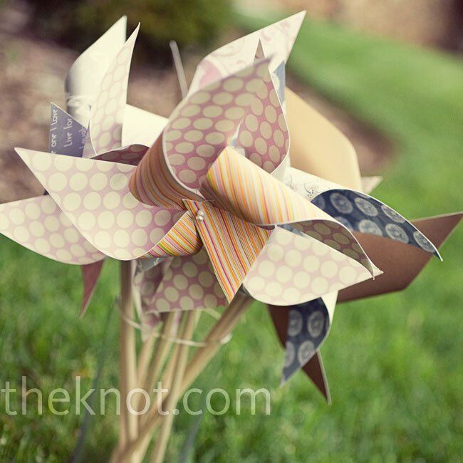 Handmade Pinwheel Favors