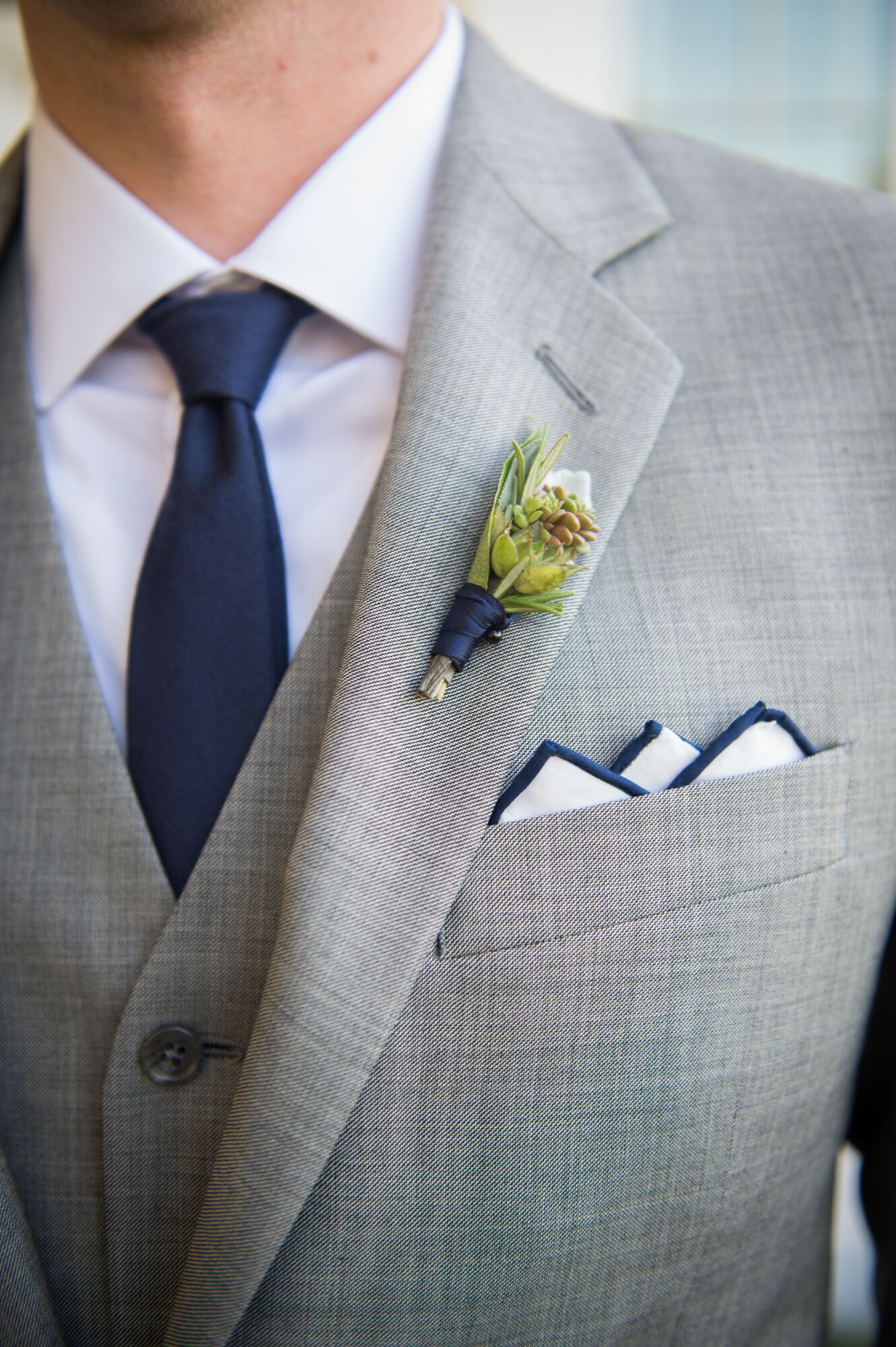 Navy Blue Groom Accessories