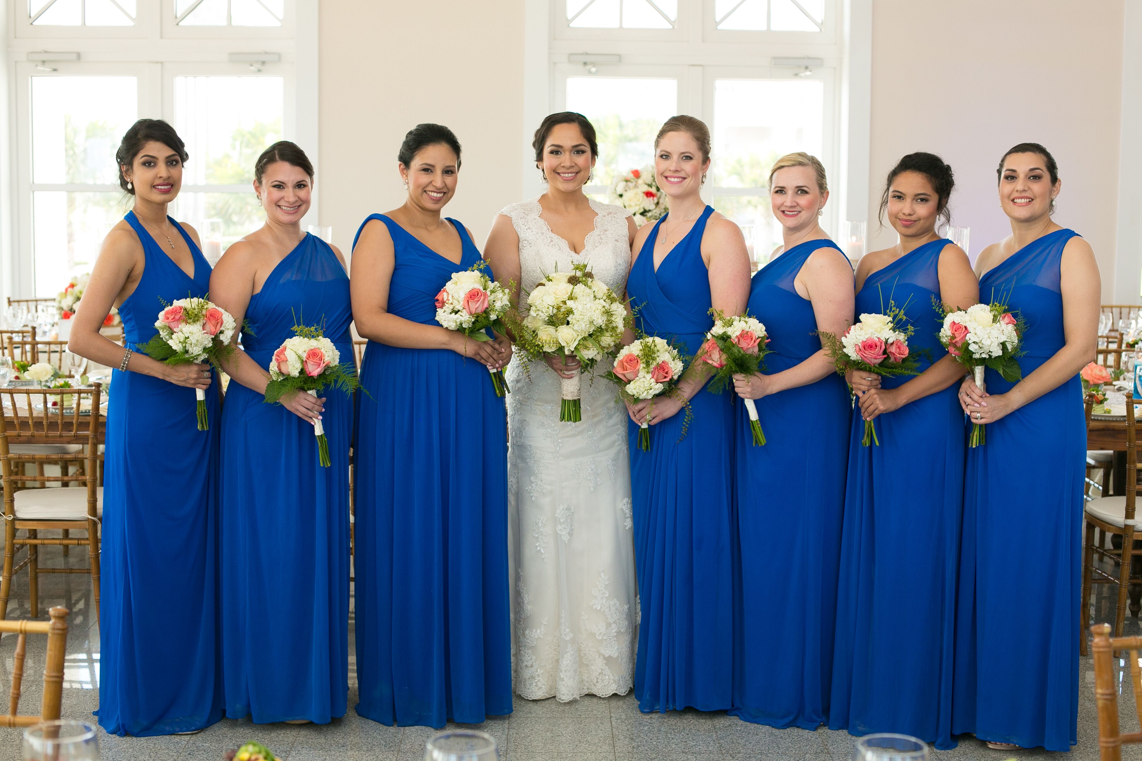 cheap cobalt blue bridesmaid dresses