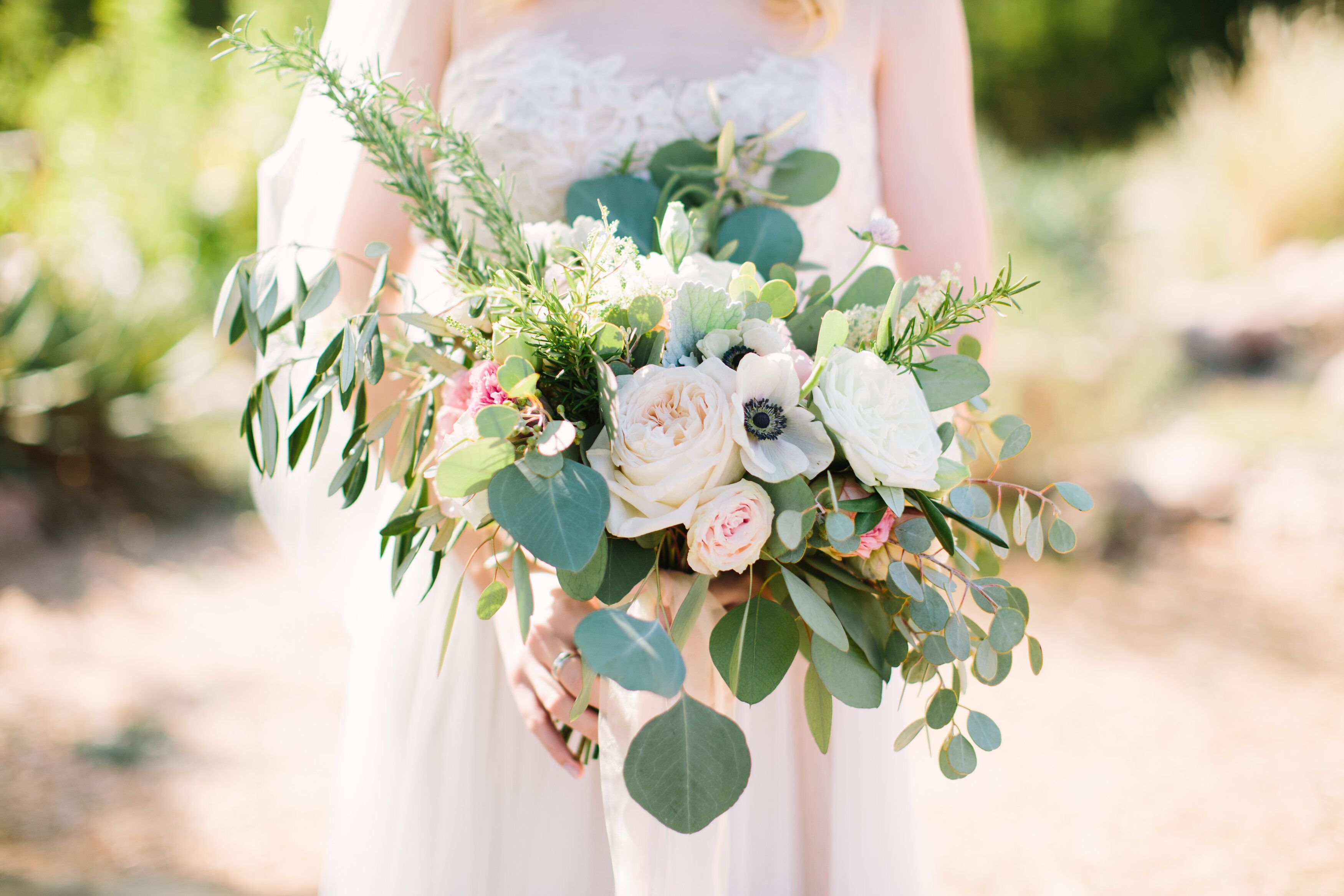 eucalyptus bridesmaid bouquet