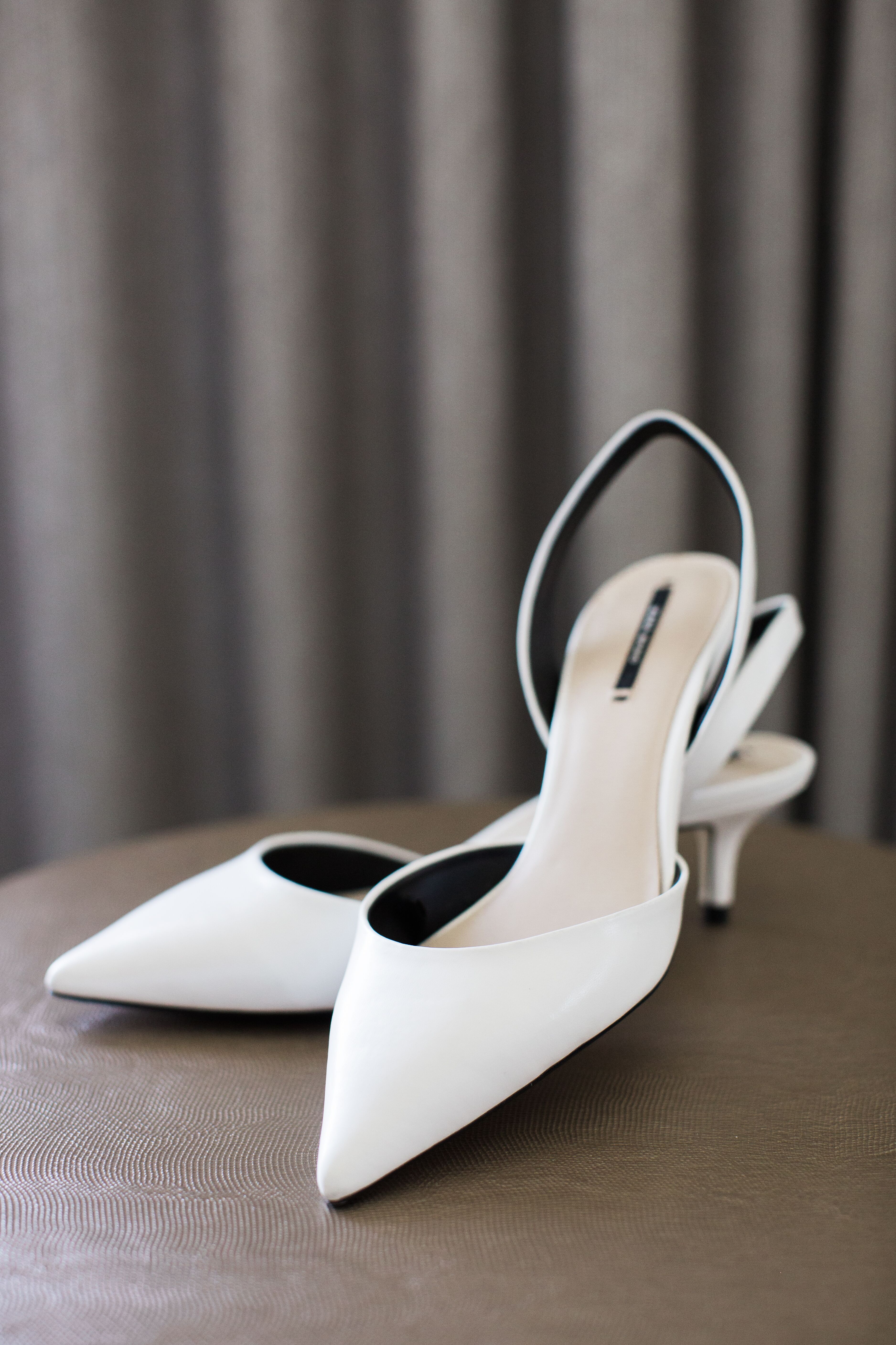 Zara 2025 heels white