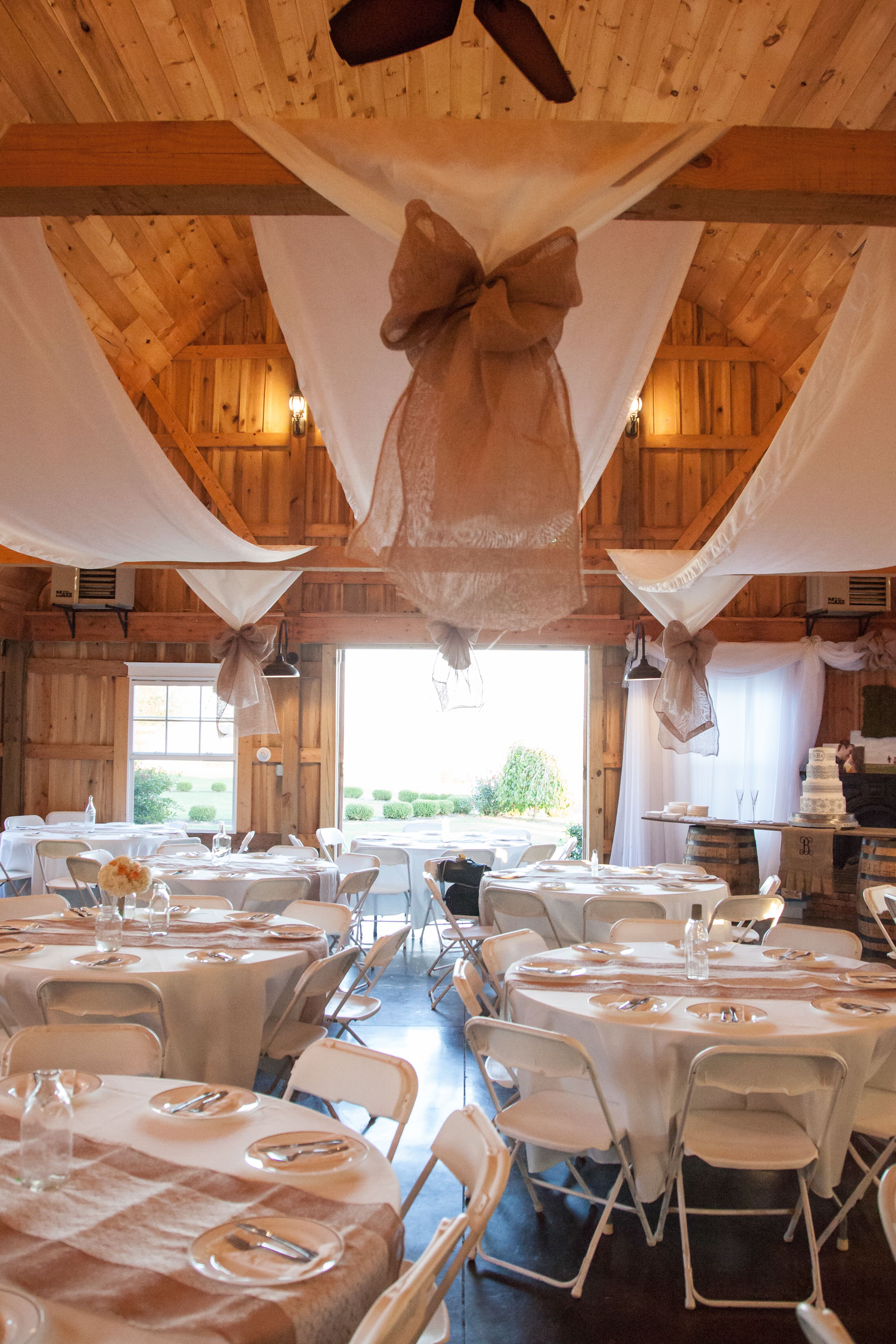 The Barn Wedding Reception at Sugar Grove Carriage House in Oak Grove