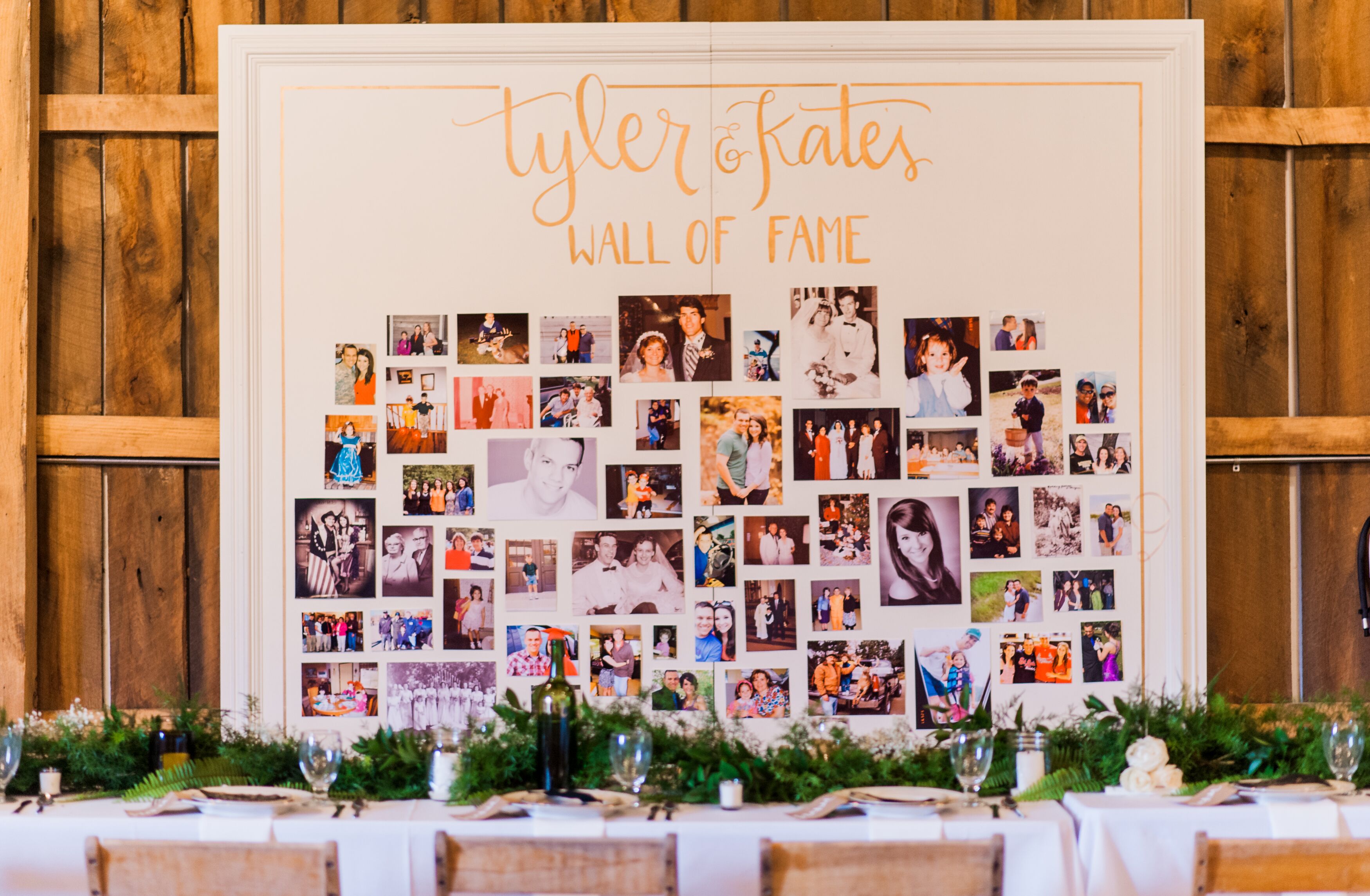 Photo Collage Head Table Backdrop