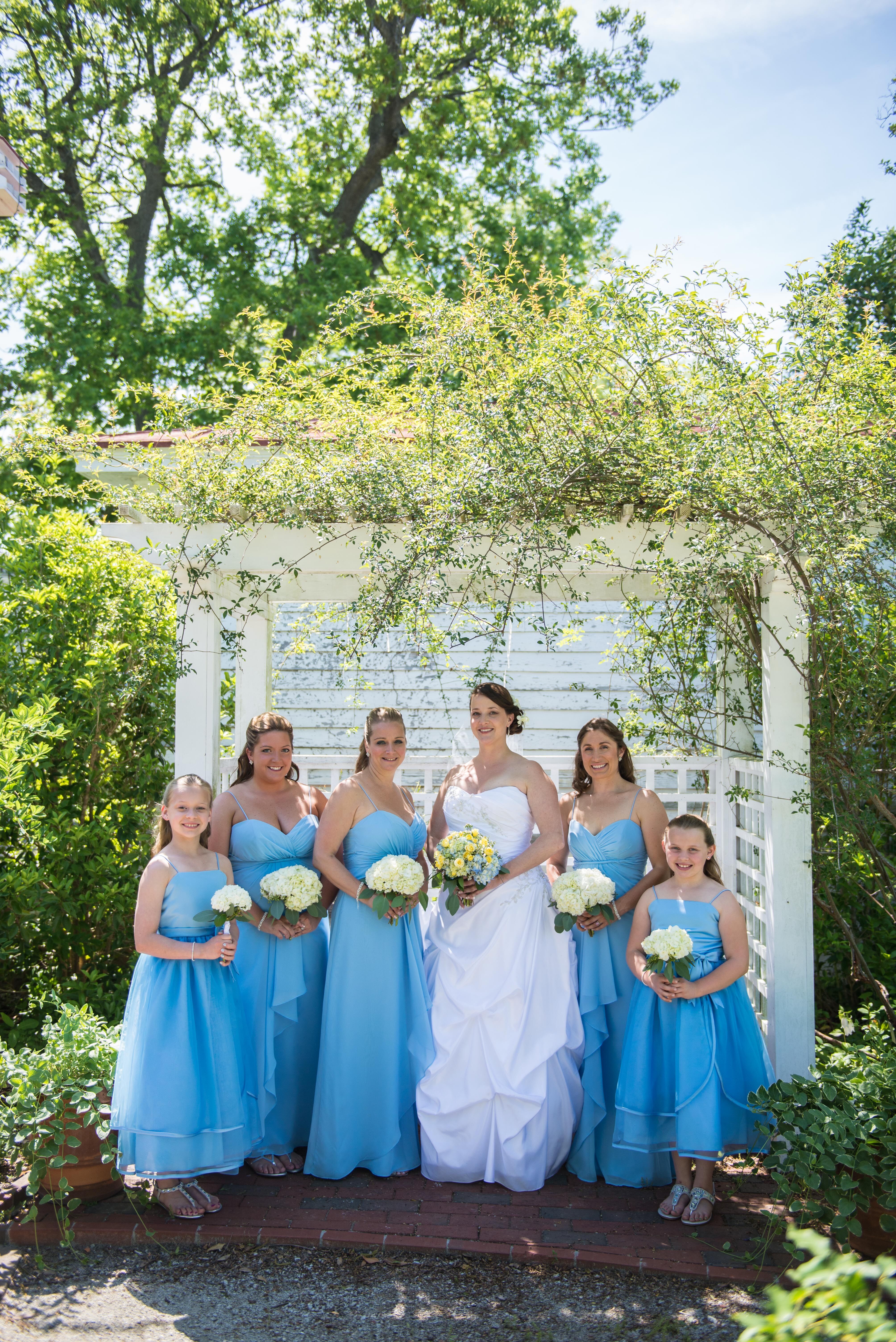 carolina blue bridesmaid dresses
