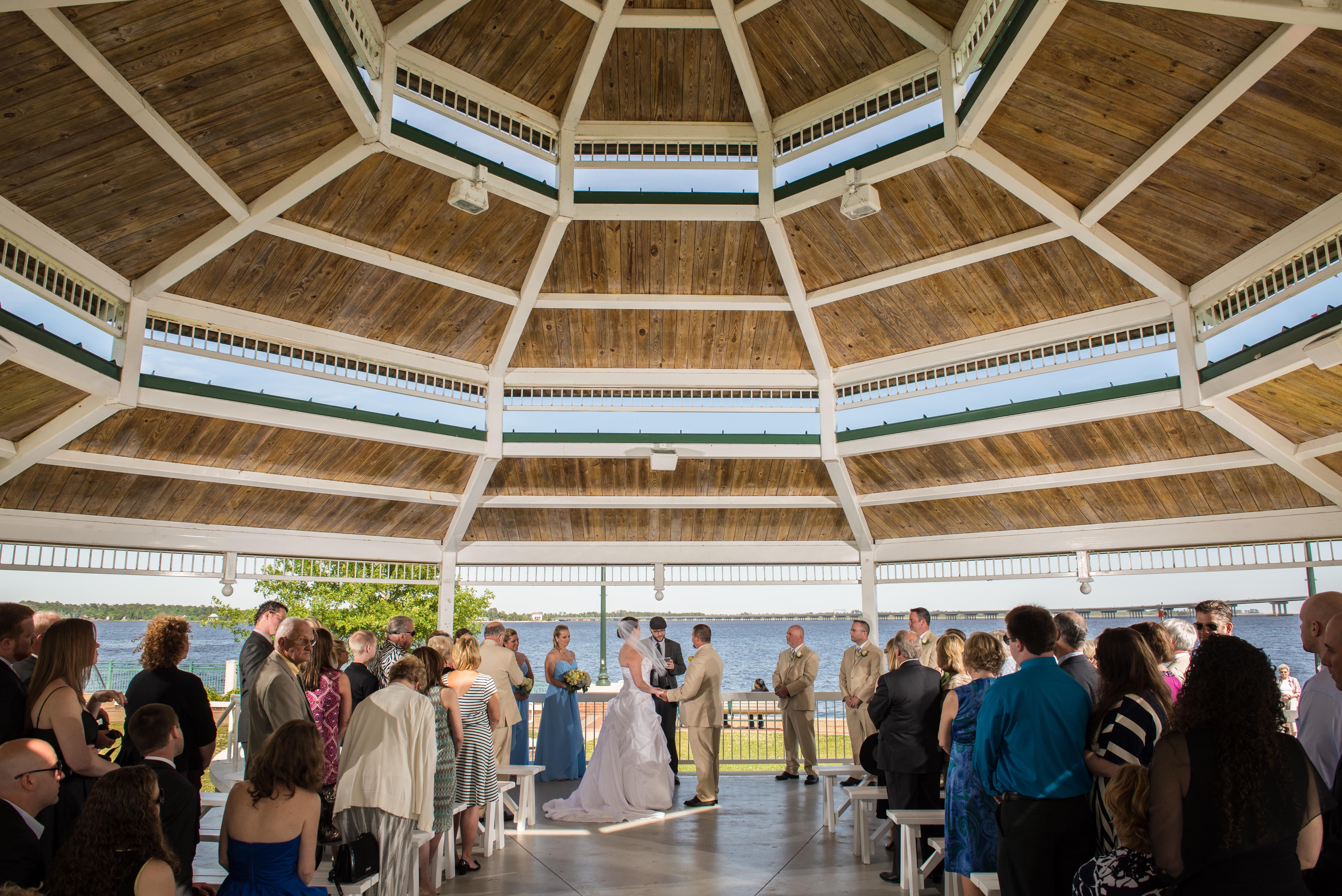 North Carolina Waterfront Park Gazebo Ceremony