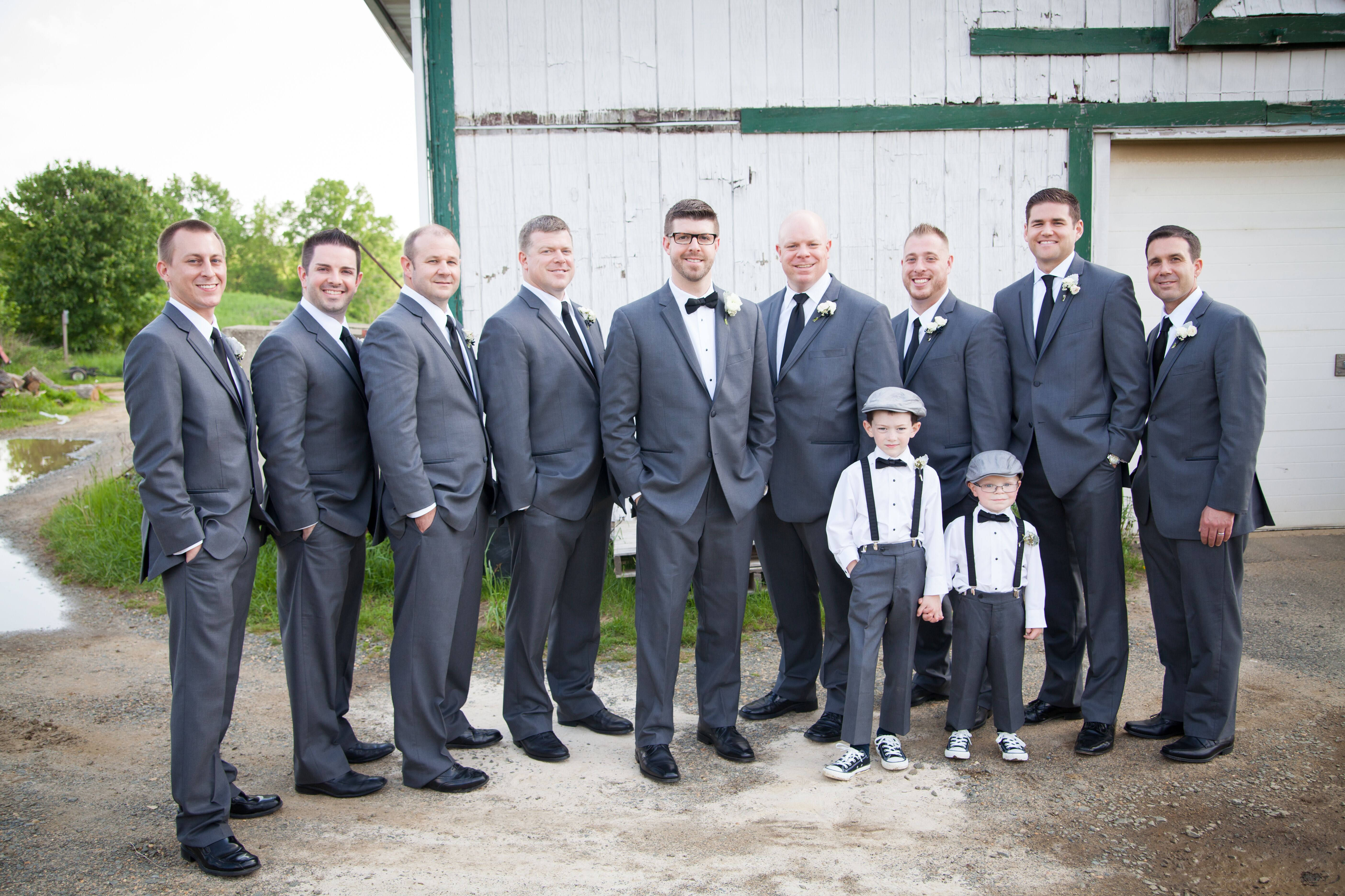 ring bearer gray suit