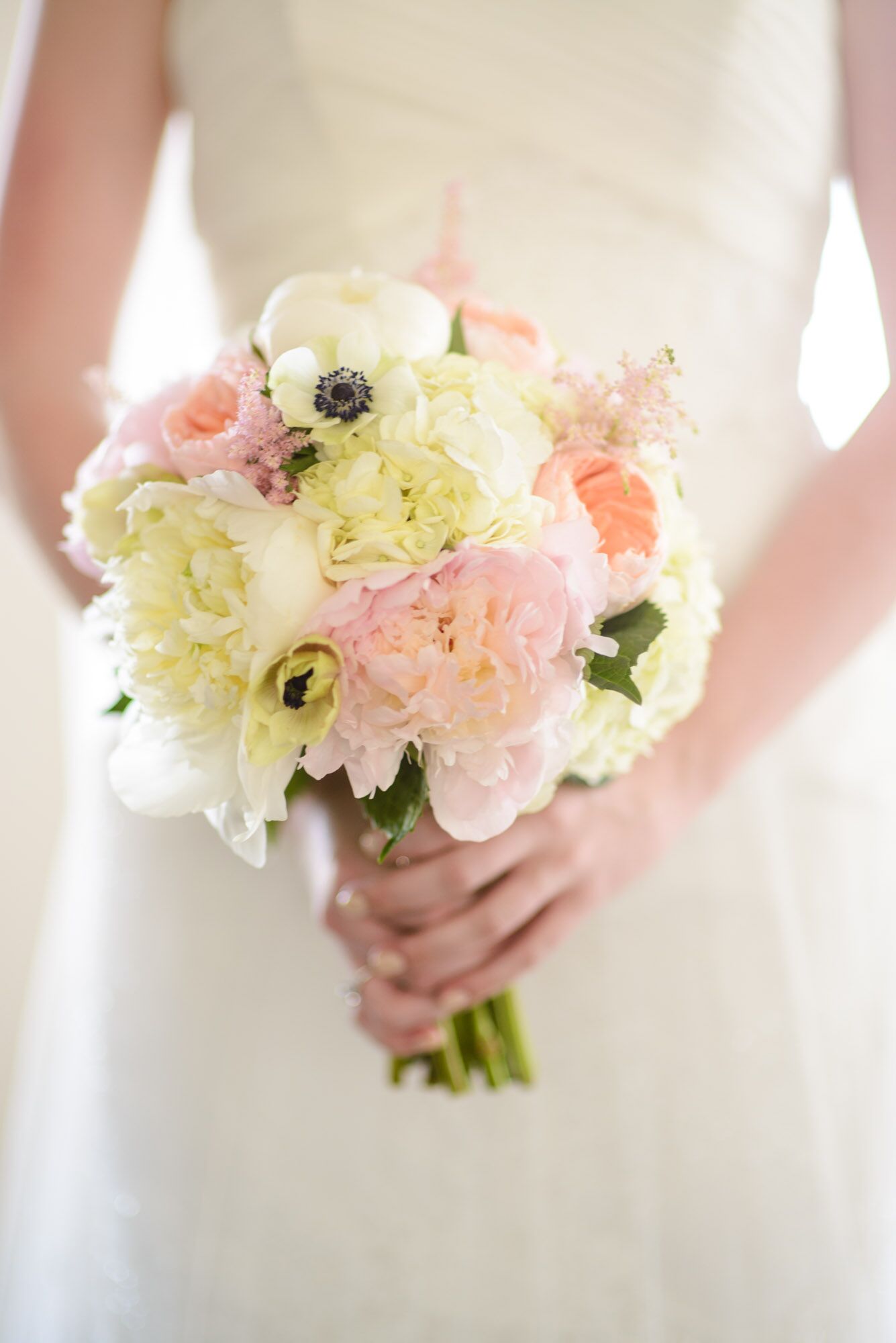 White, Blush Bridal Bouquet