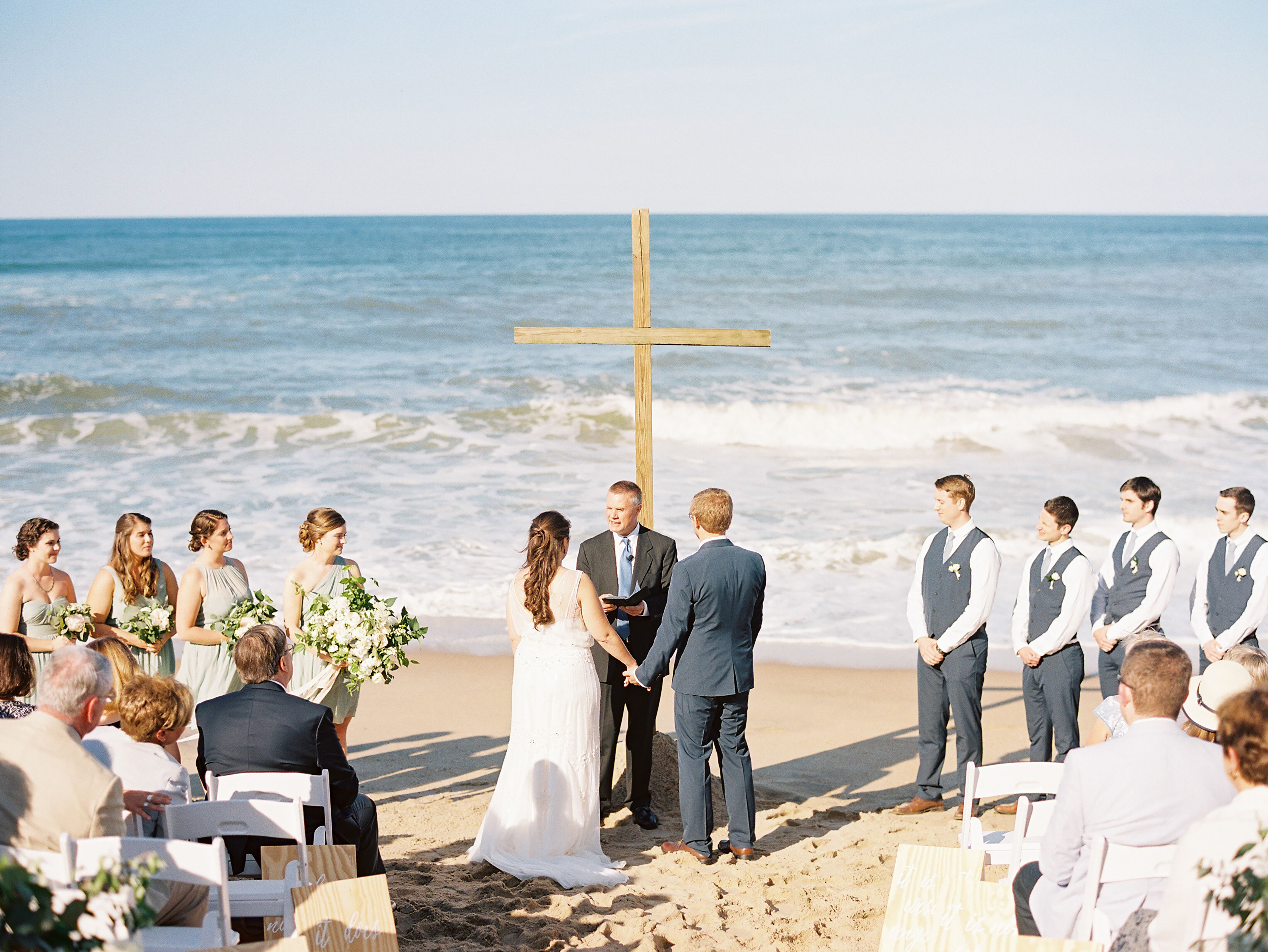 Simple Romantic Beach Wedding Ceremony 9684