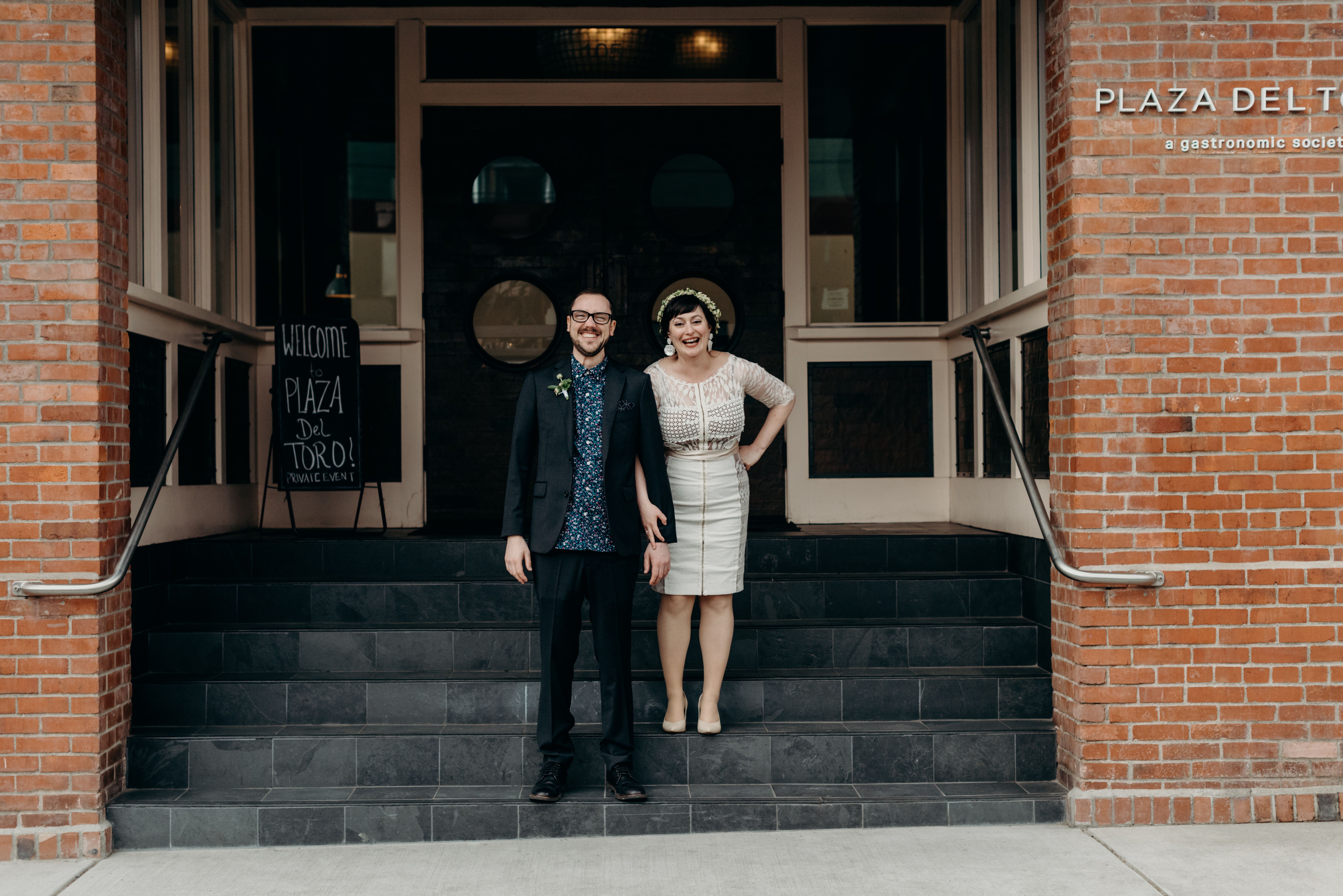 An Intimate Industrial Wedding At Plaza Del Toro In Portland Oregon