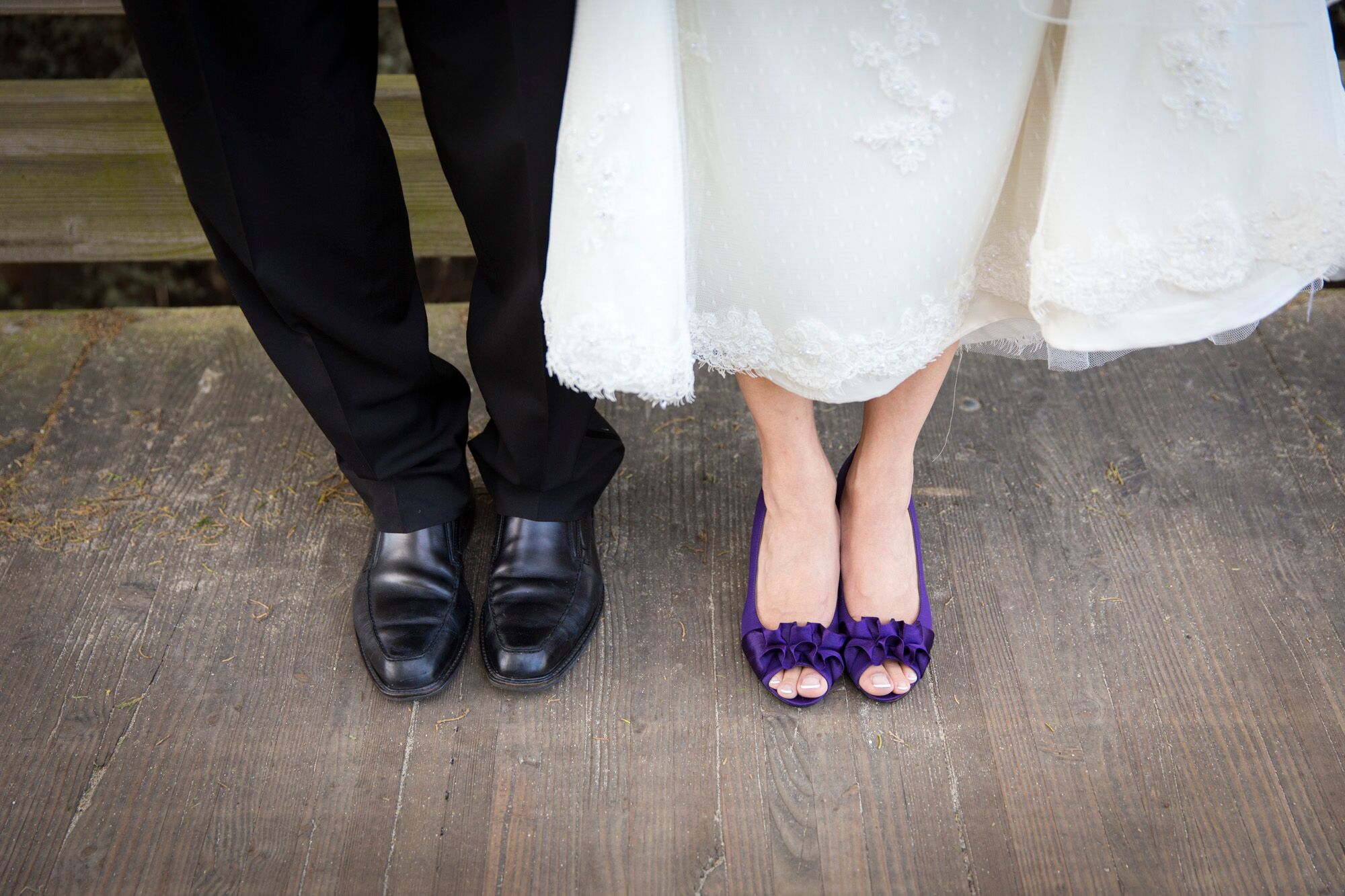 black and purple dress shoes